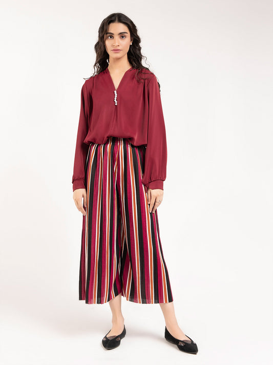 Limelight - Striped Culotte Pants