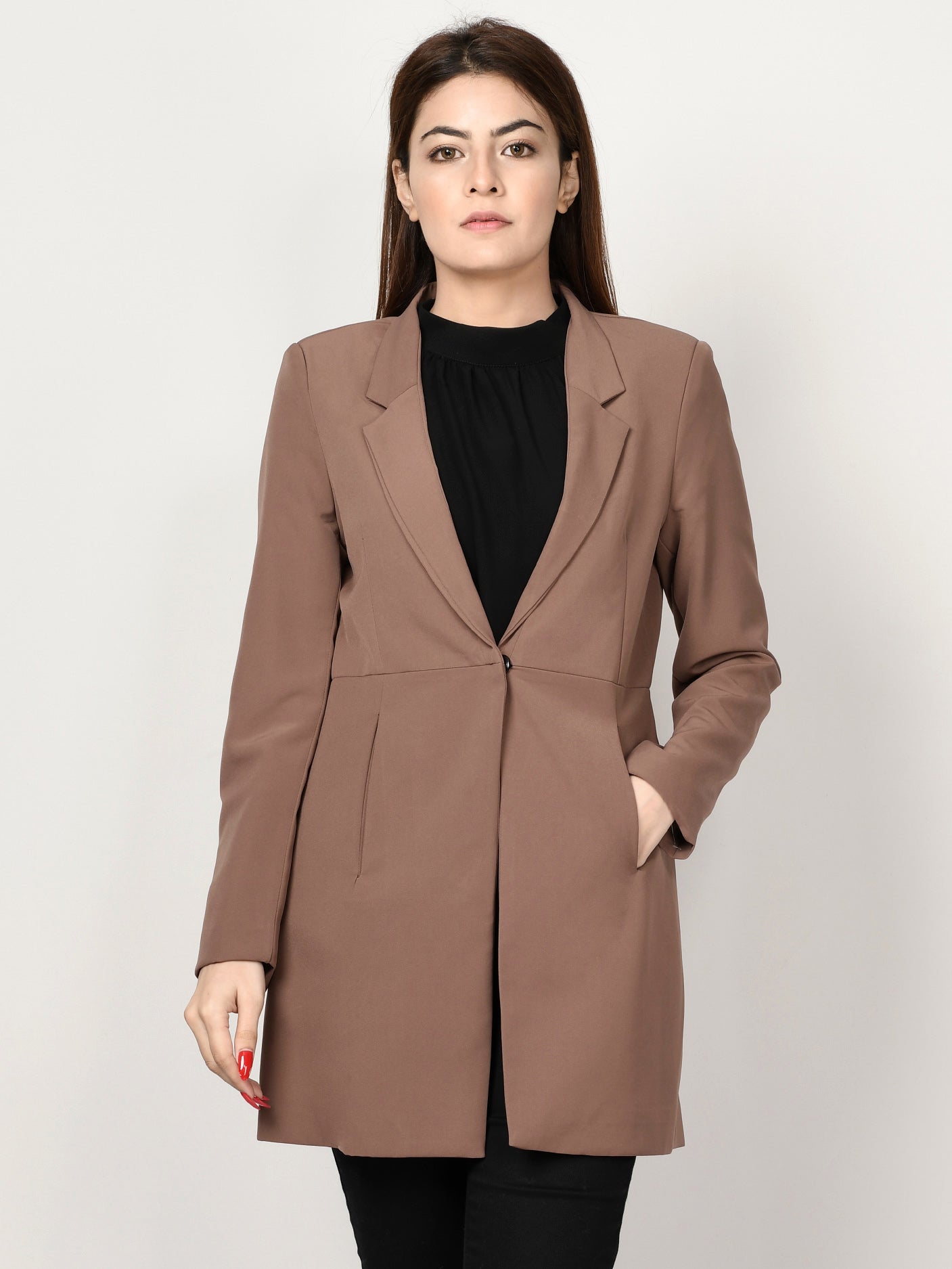 Limelight - Classic Coat - Dark Beige