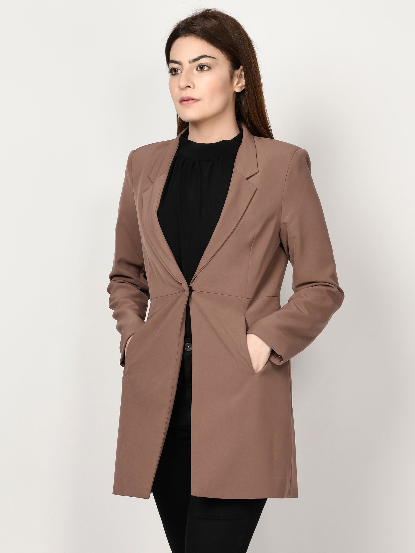 Limelight - Classic Coat - Dark Beige