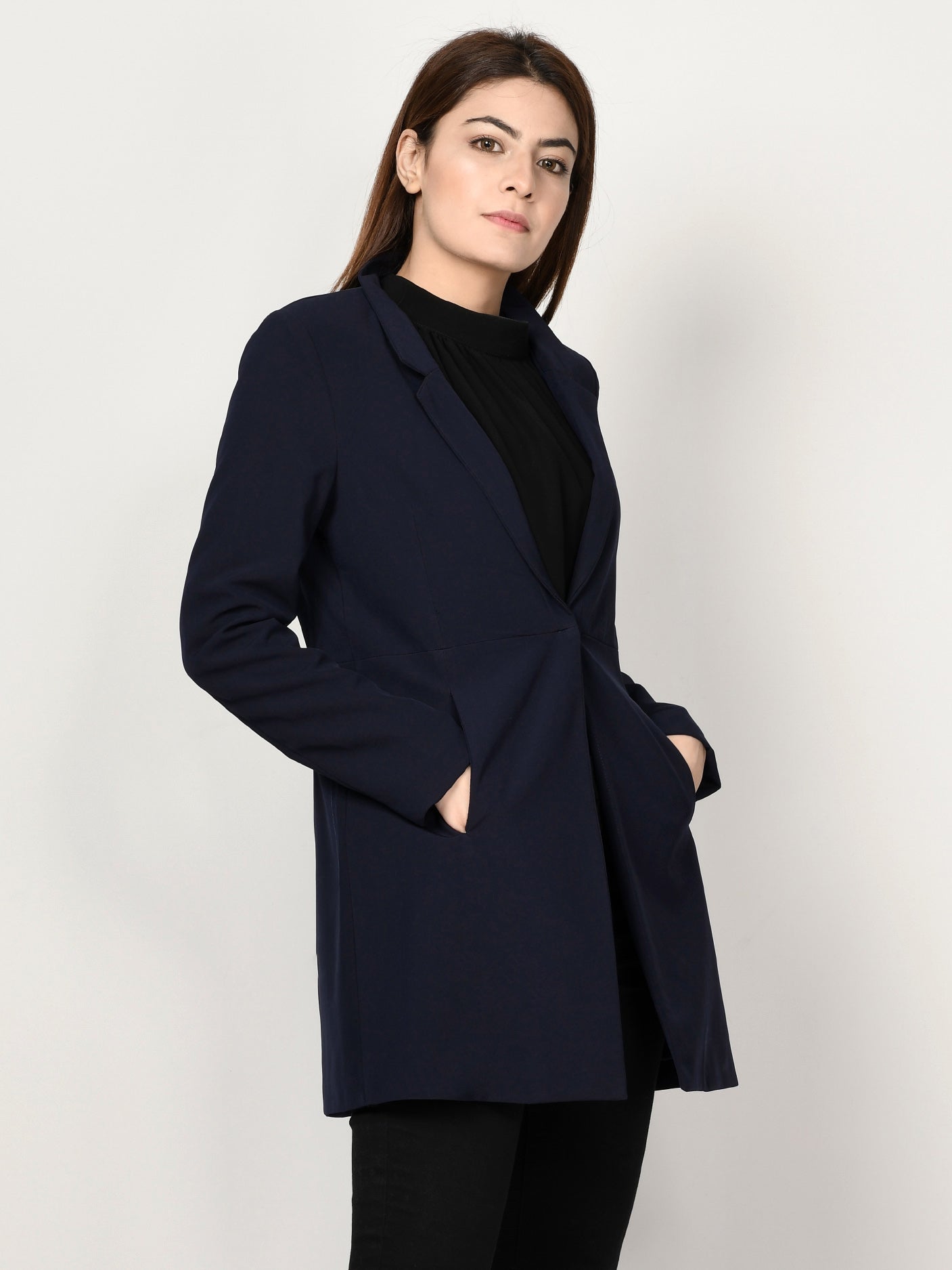 Limelight - Classic Coat - Dark Blue