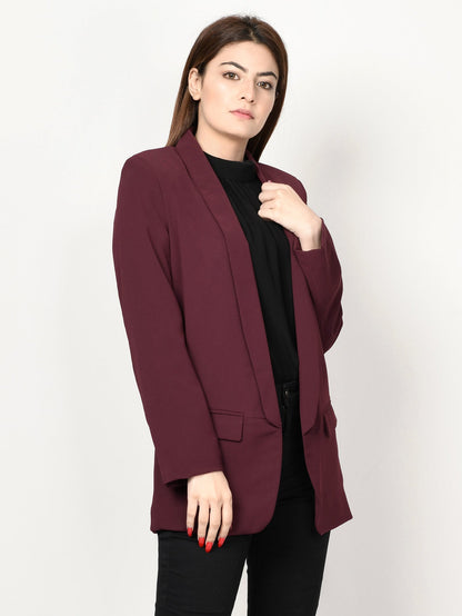 Limelight - Basic Coat - Dark Maroon