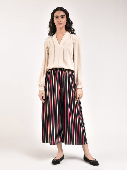 Limelight - Striped Culotte Pants