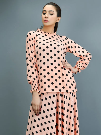 Limelight - Polka Dot Chiffon Top