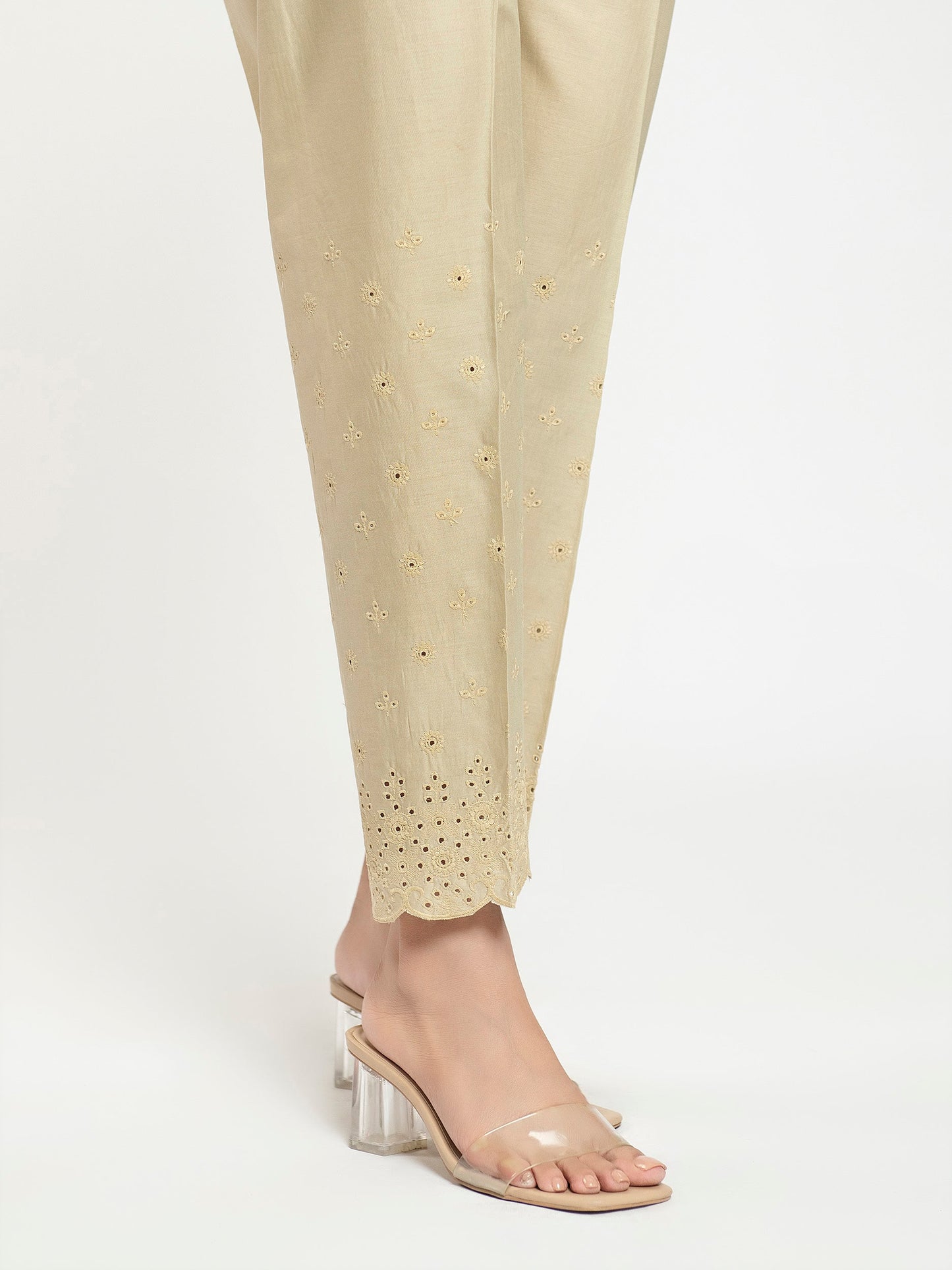 Embroidered Cambric Trouser