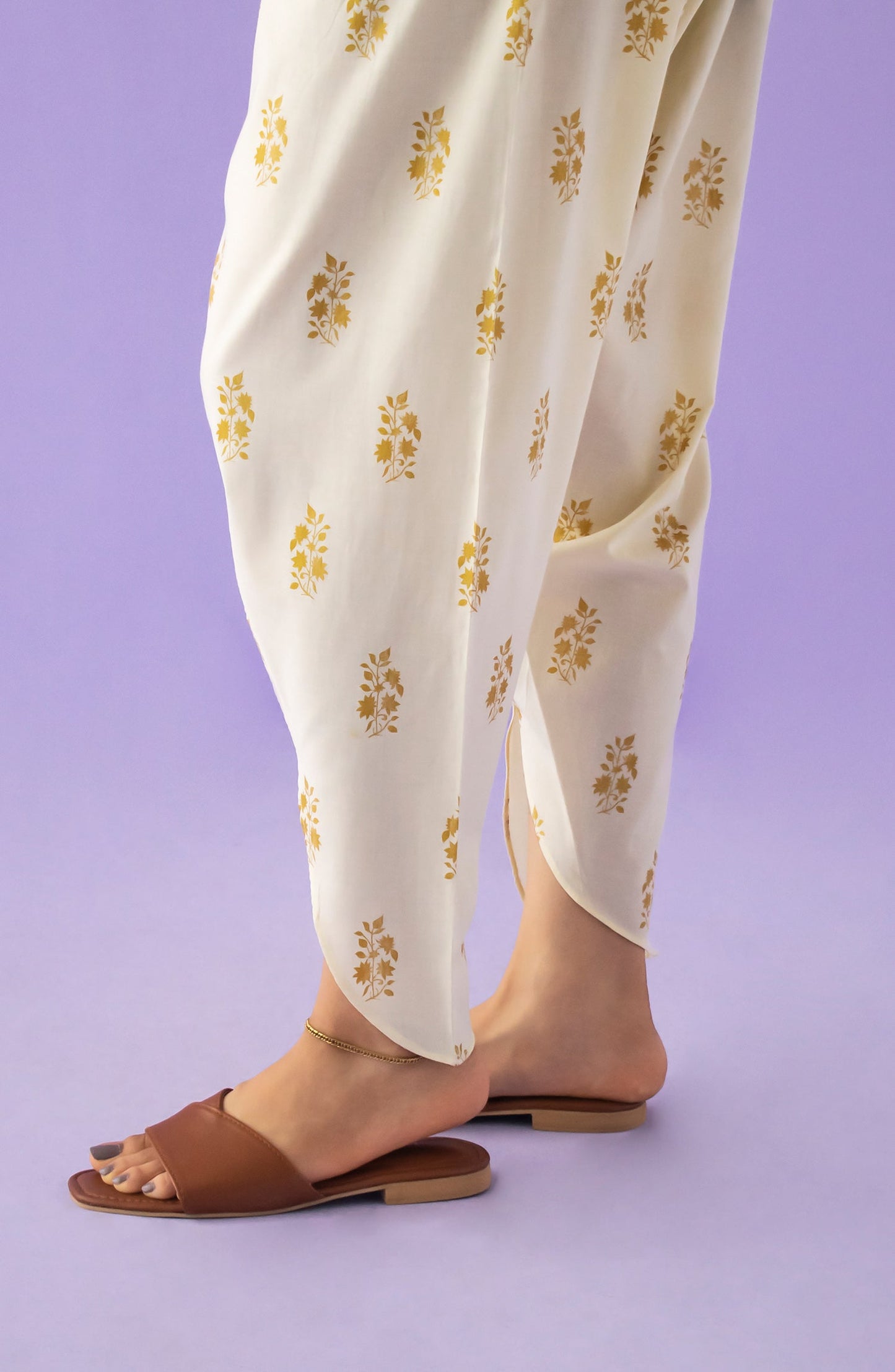 Orient - Stitched Bottoms 1 Piece Plain Dobby Shalwar