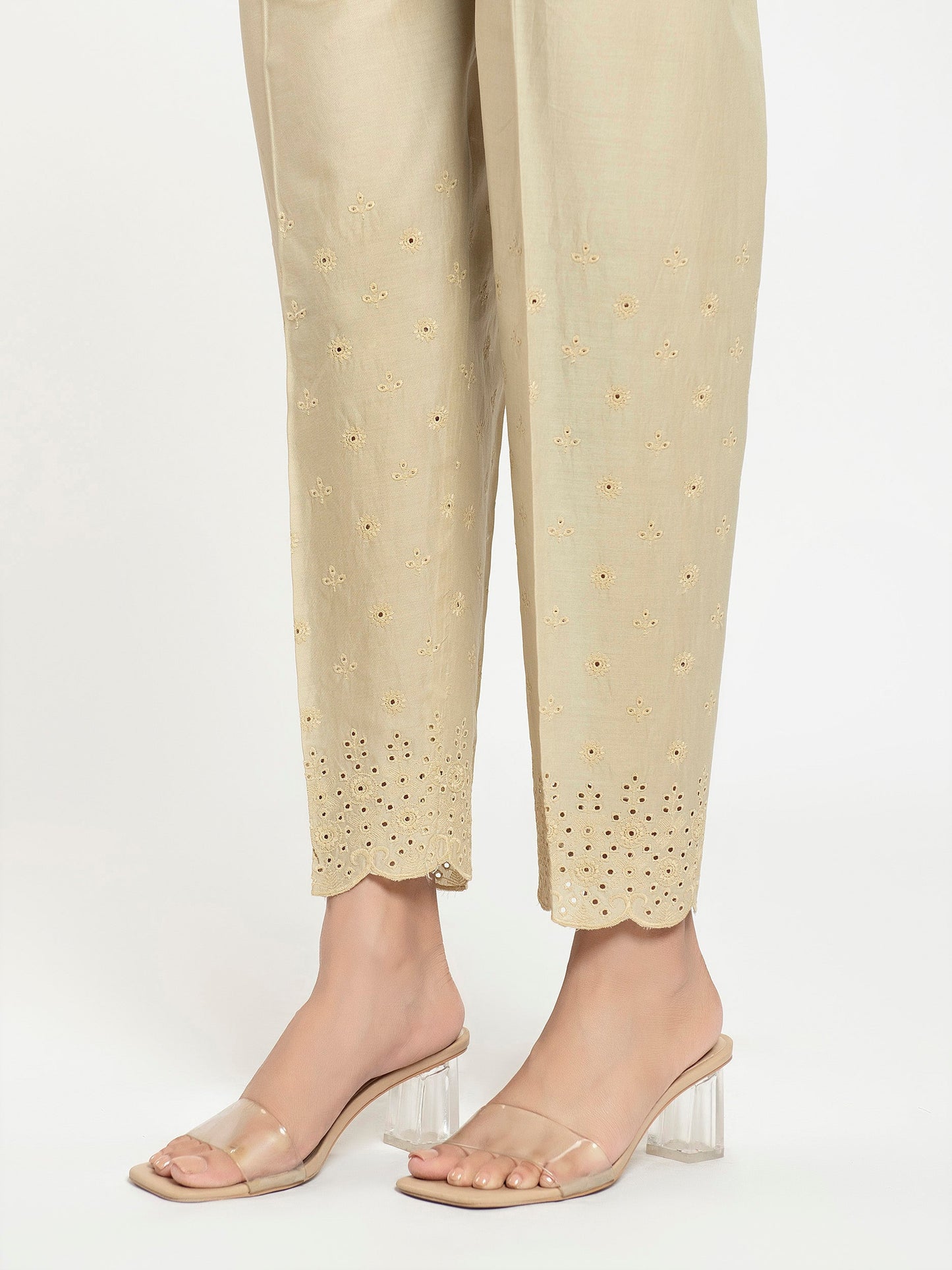 Embroidered Cambric Trouser