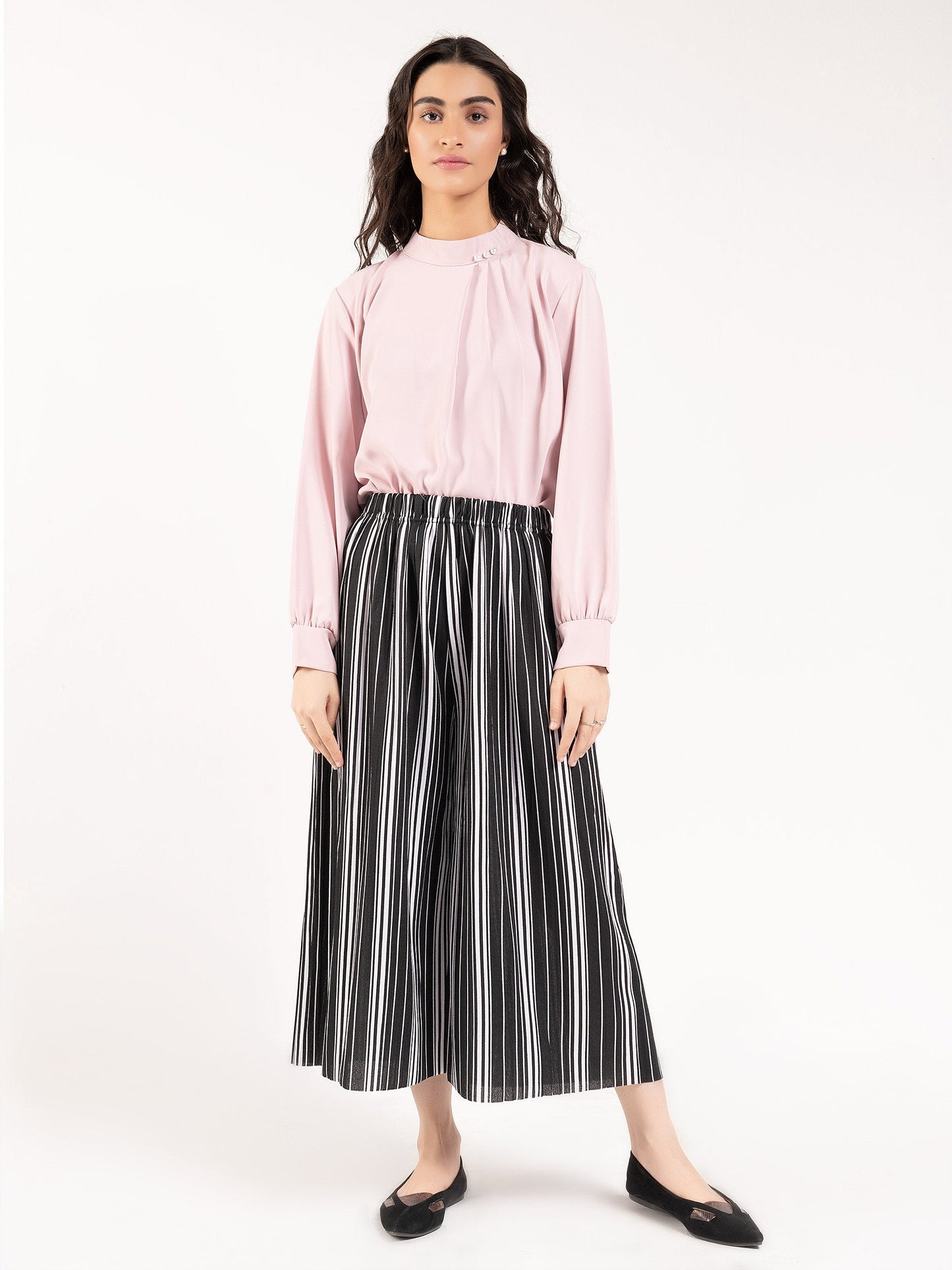 Limelight - Striped Culotte Pants