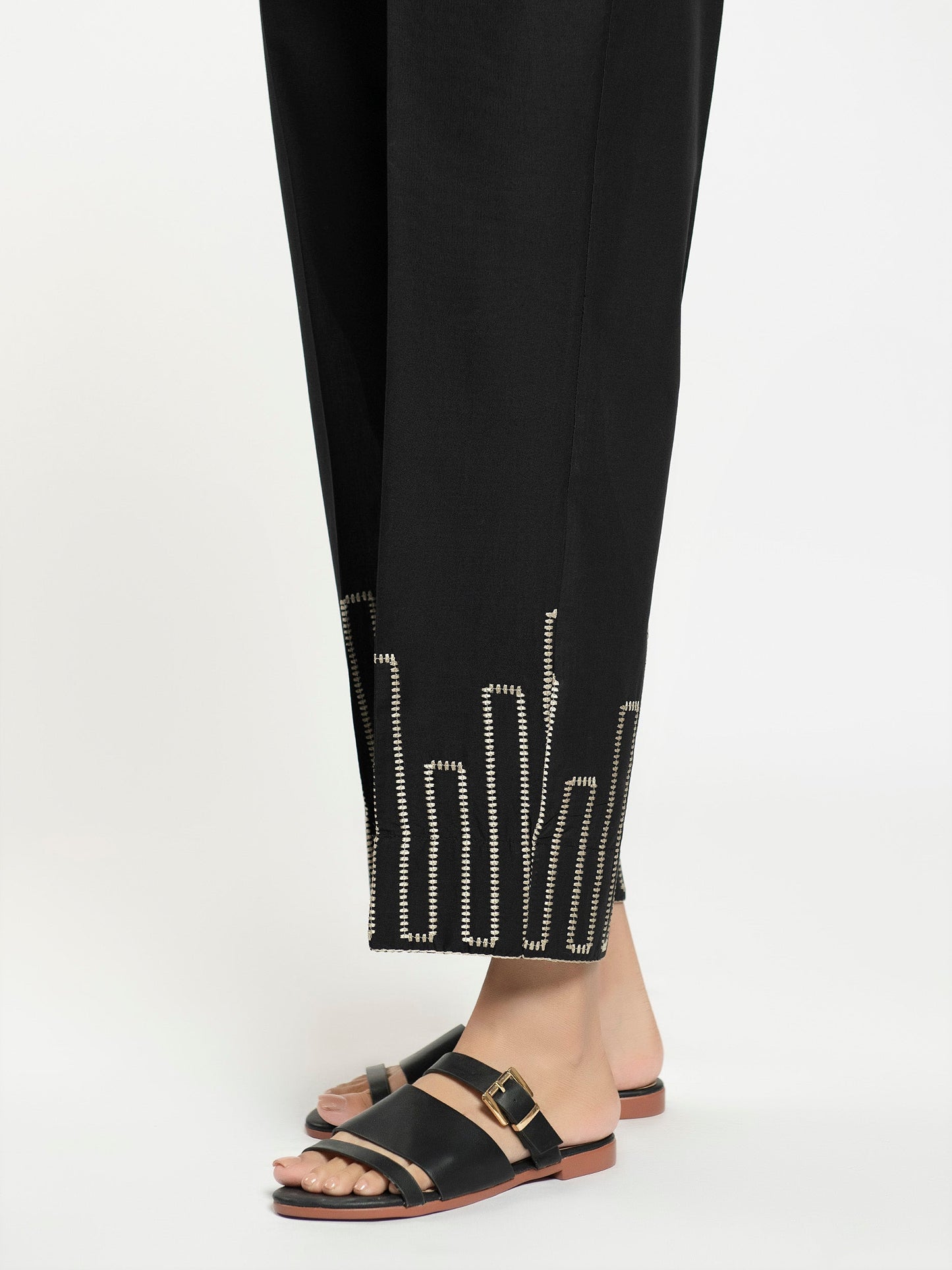 Embroidered Cambric Trouser
