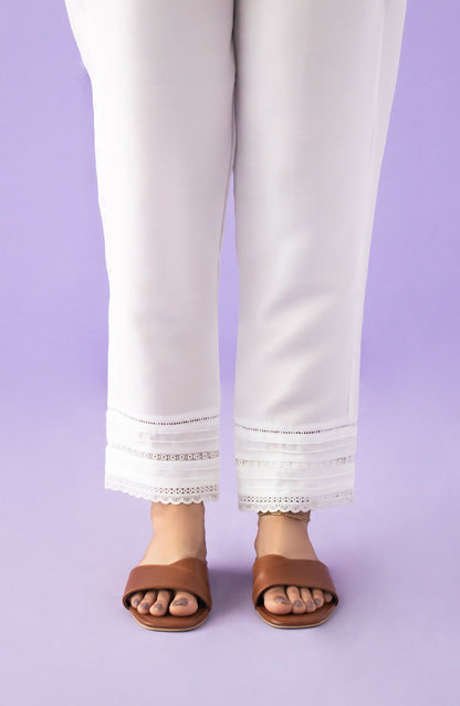 Orient - Stitched Bottoms 1 Piece Plain Raw Silk Trouser