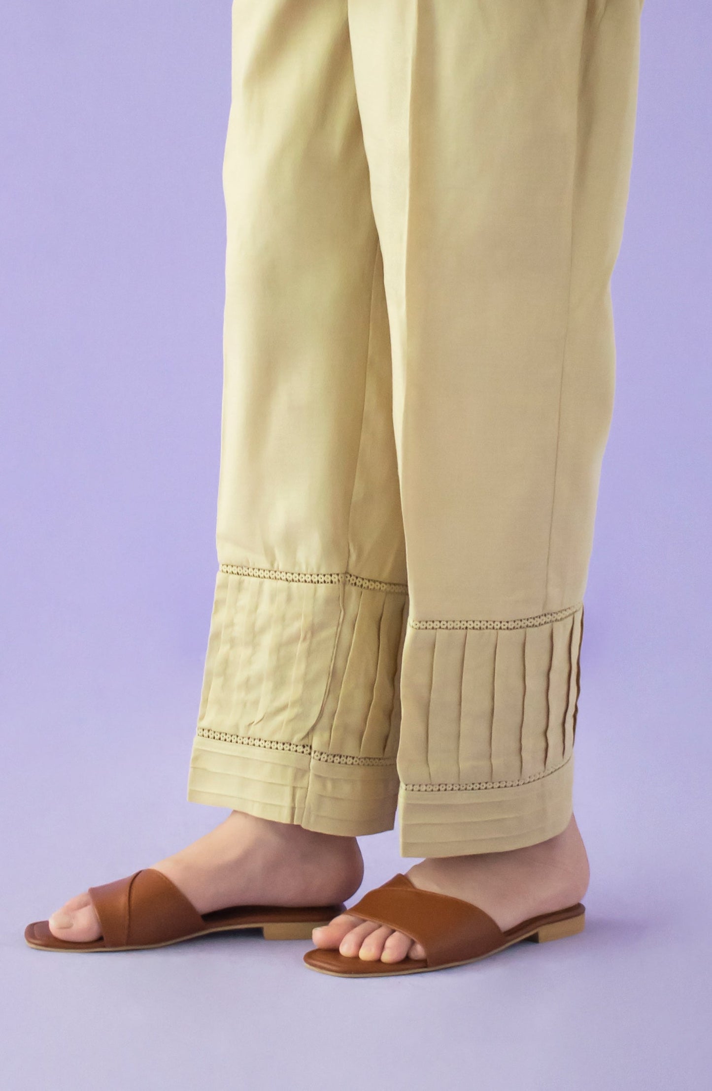 Orient - Stitched Bottoms 1 Piece Plain Dobby Trouser