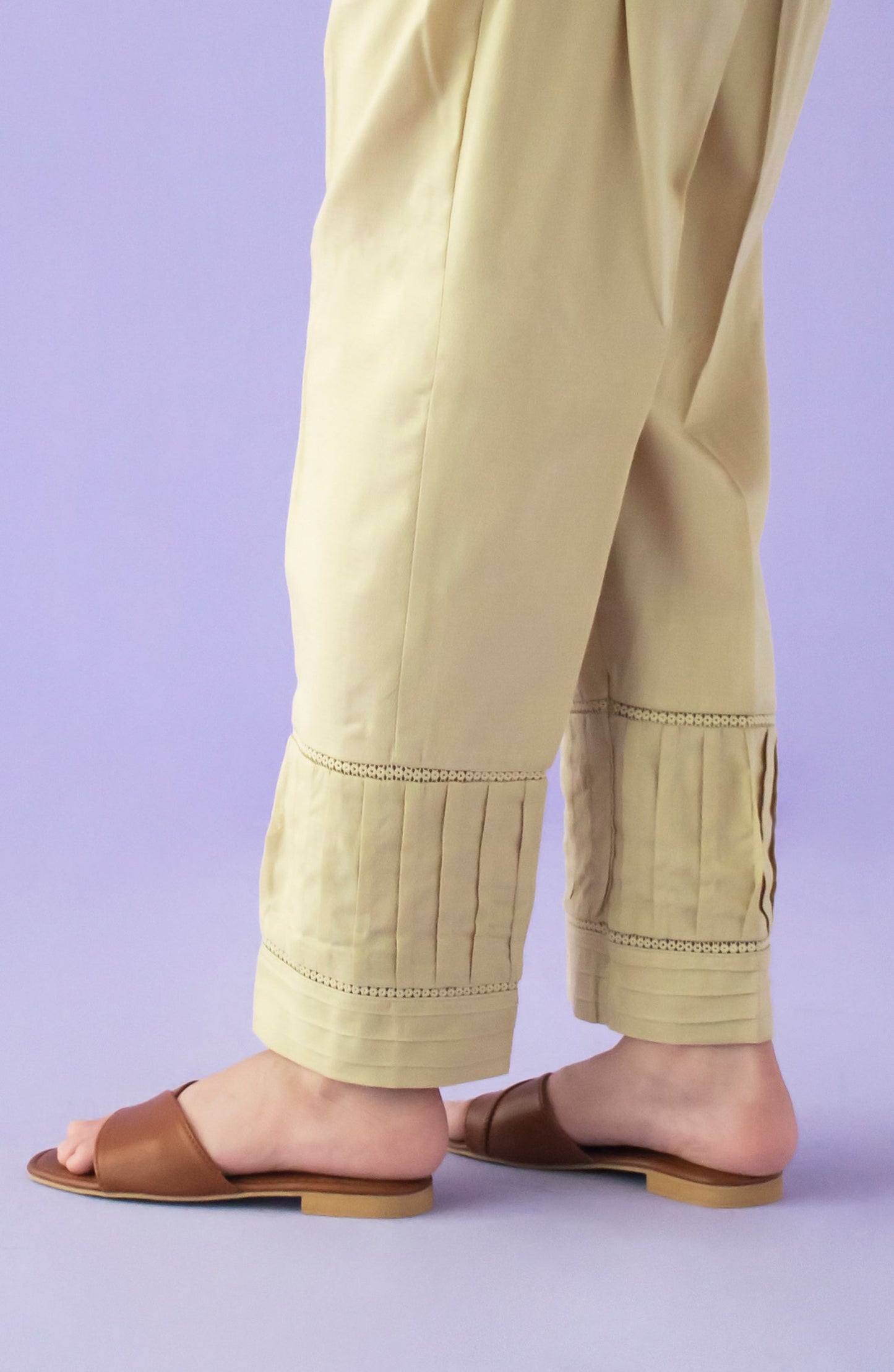 Orient - Stitched Bottoms 1 Piece Plain Dobby Trouser