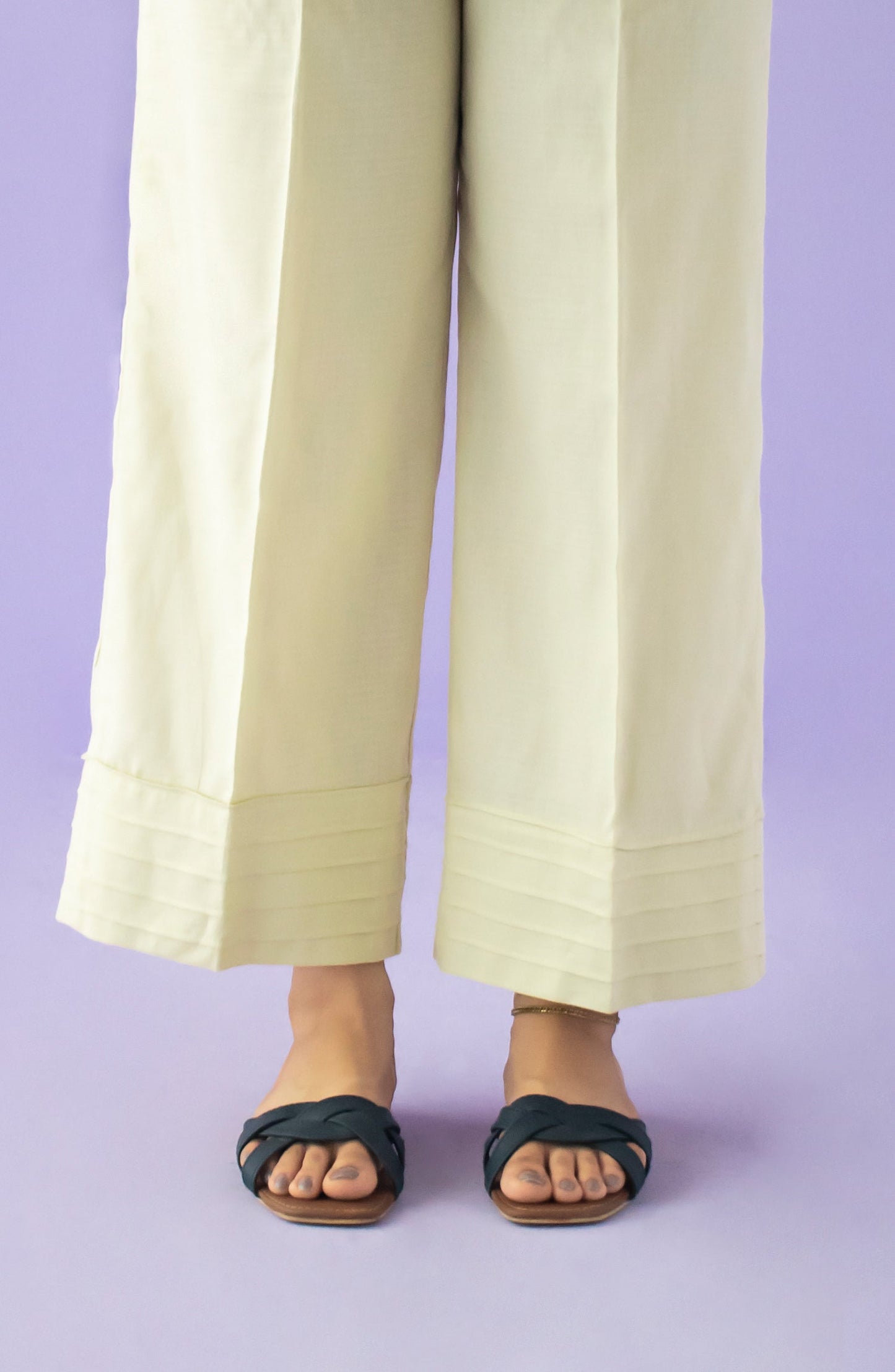 Orient - Stitched Bottoms 1 Piece Plain Dobby Trouser
