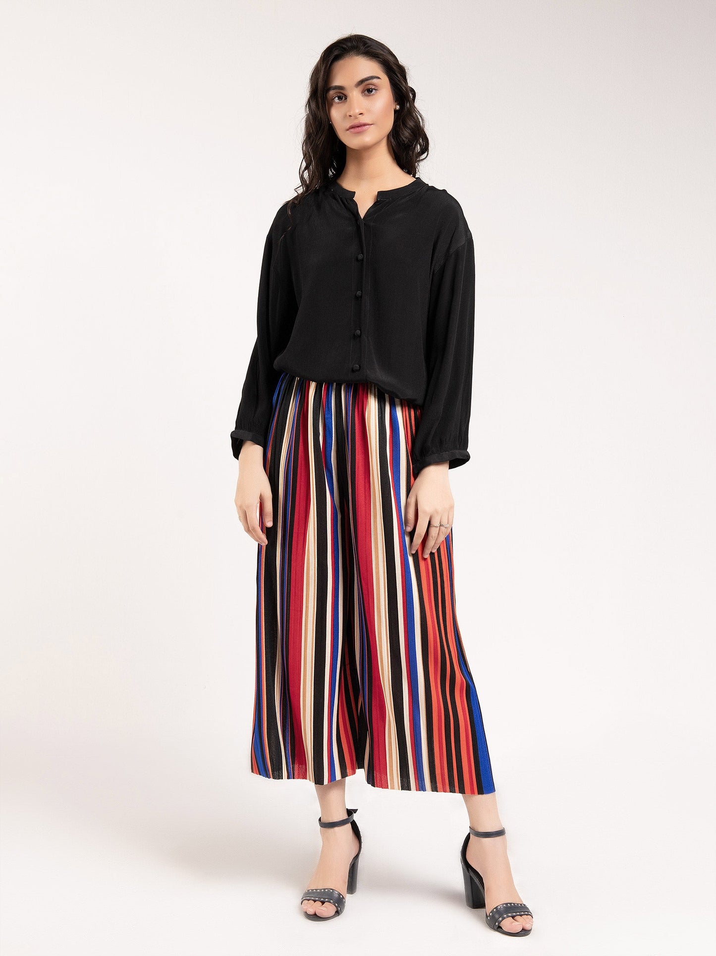 Limelight - Striped Culotte Pants