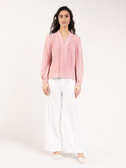 Limelight - Plain Pleated Top