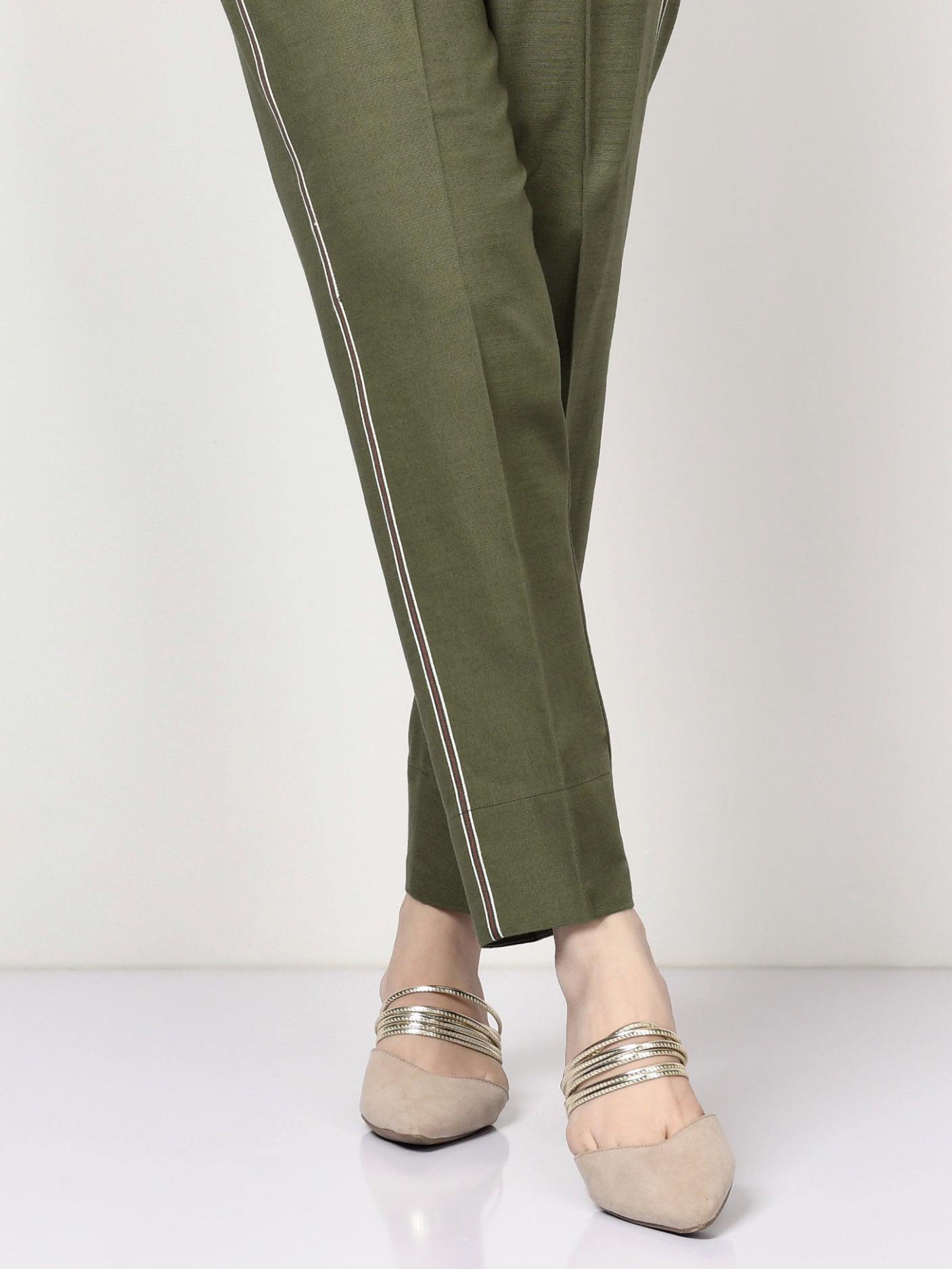 Limelight - Striped Khaddar Trouser