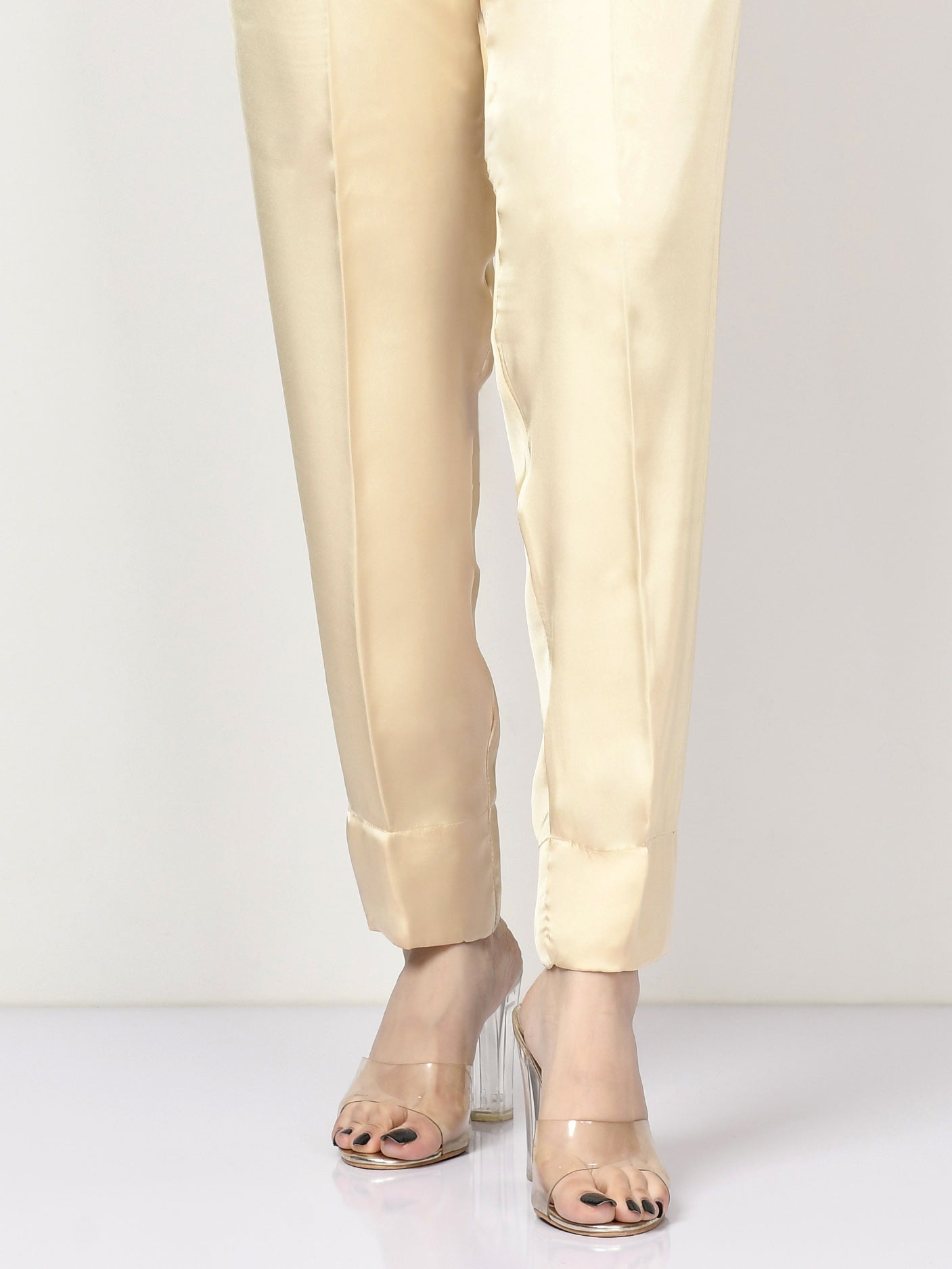 Limelight - Silk Straight Trouser - Skin