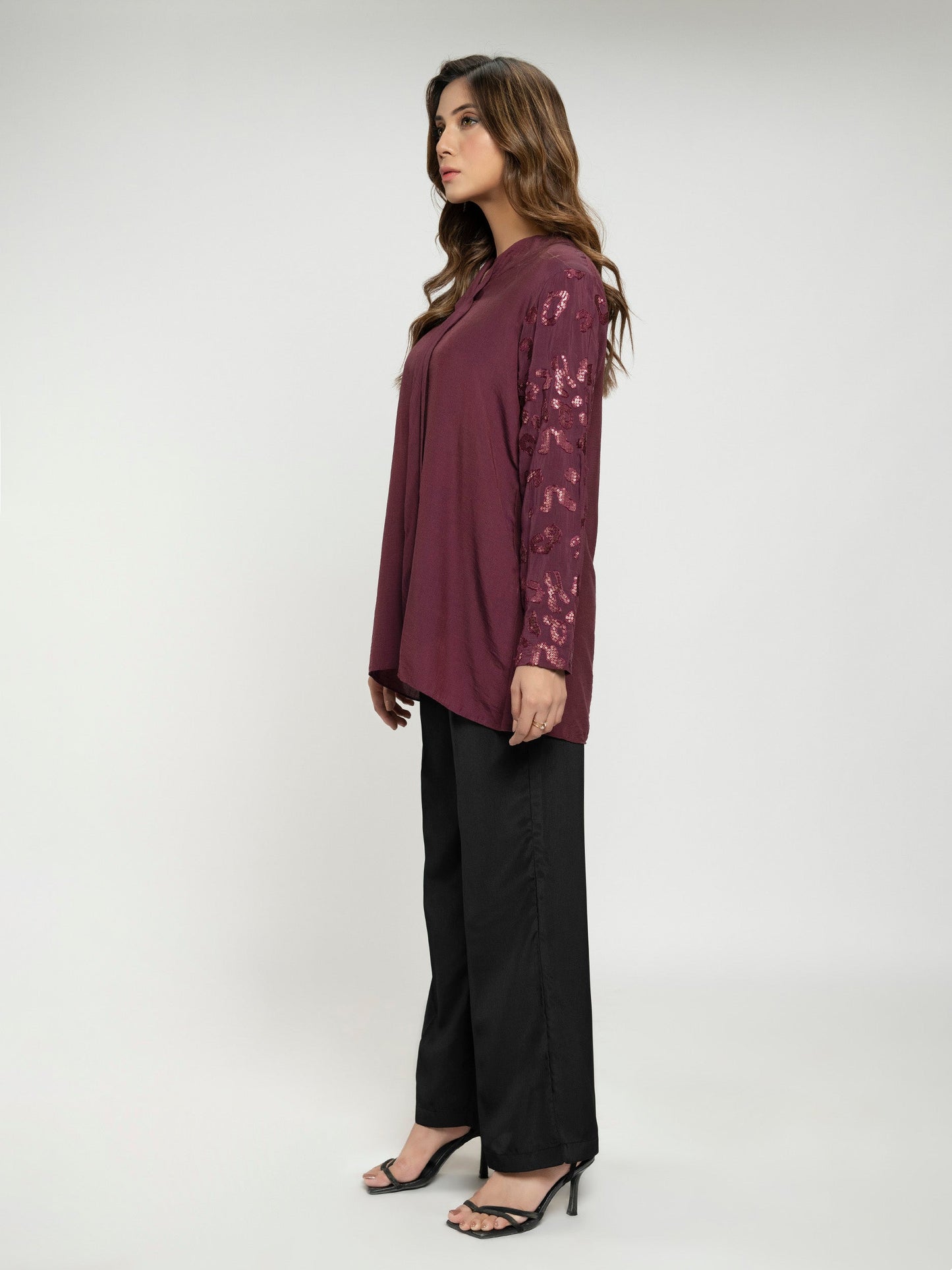 Limelight - Embroidered Silk Top