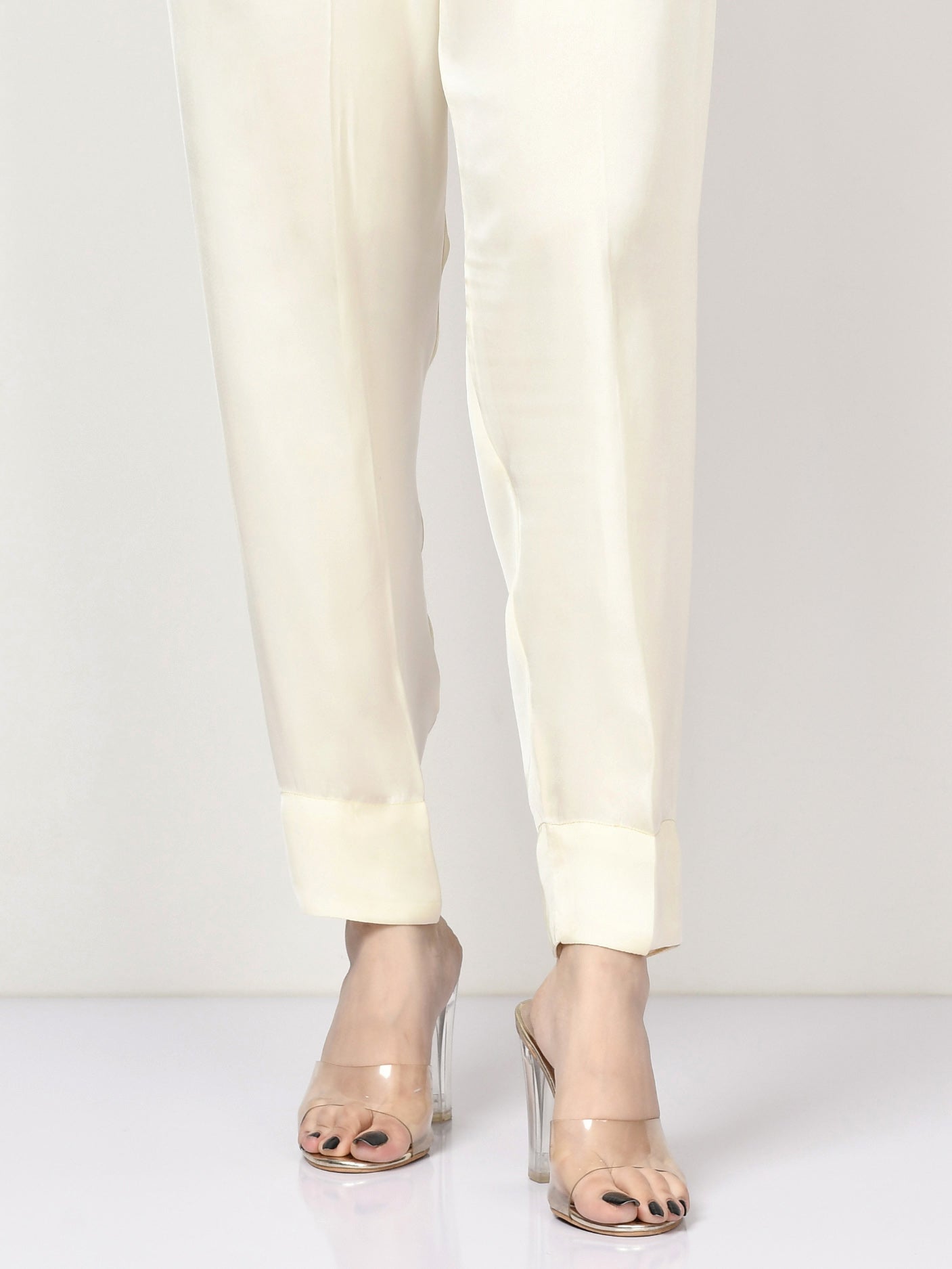 Limelight - Silk Straight Trouser - Off White