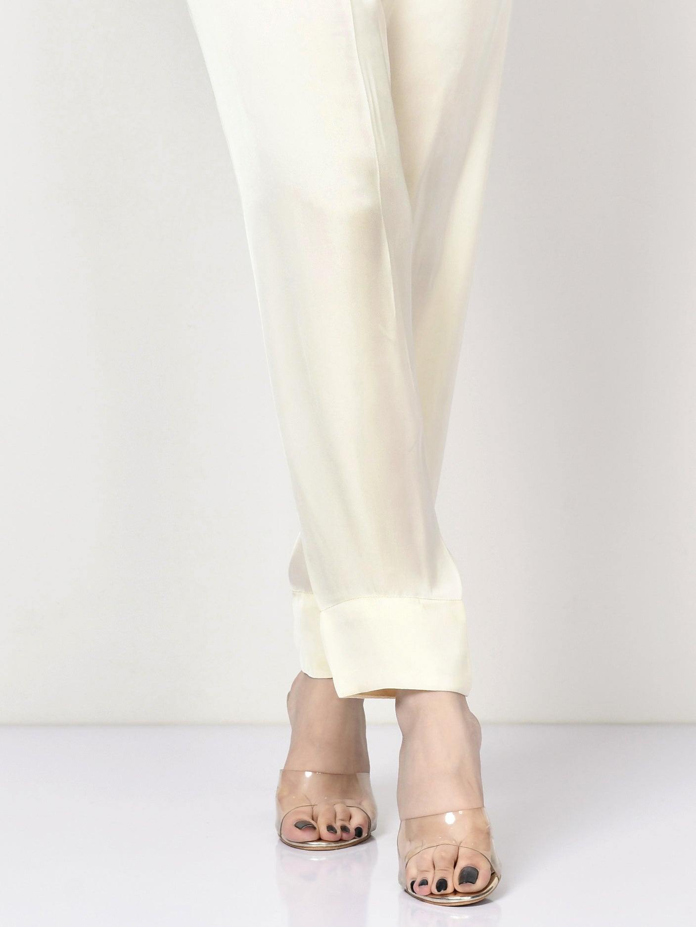 Limelight - Silk Straight Trouser - Off White