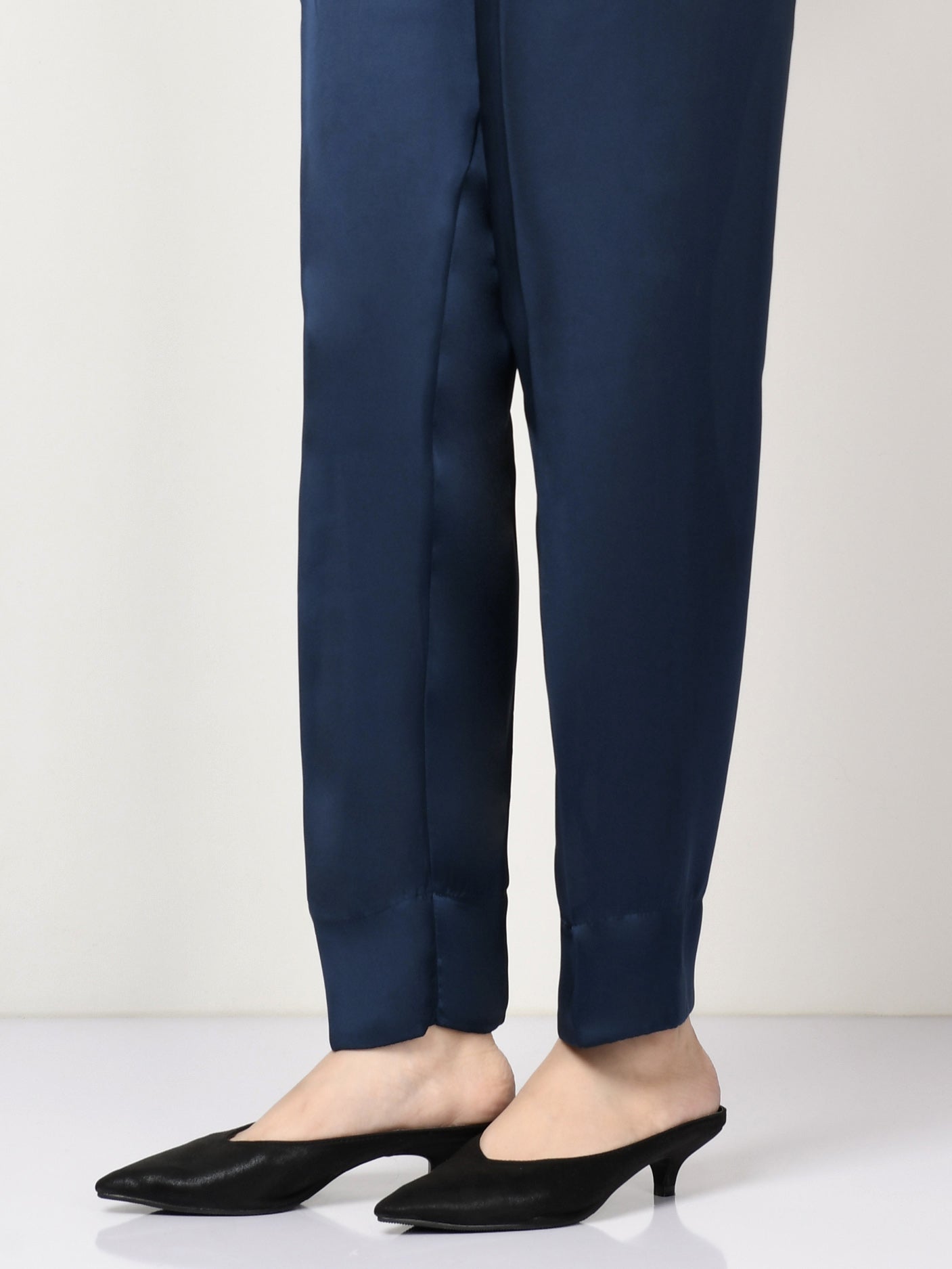 Limelight - Silk Straight Trouser - Blue