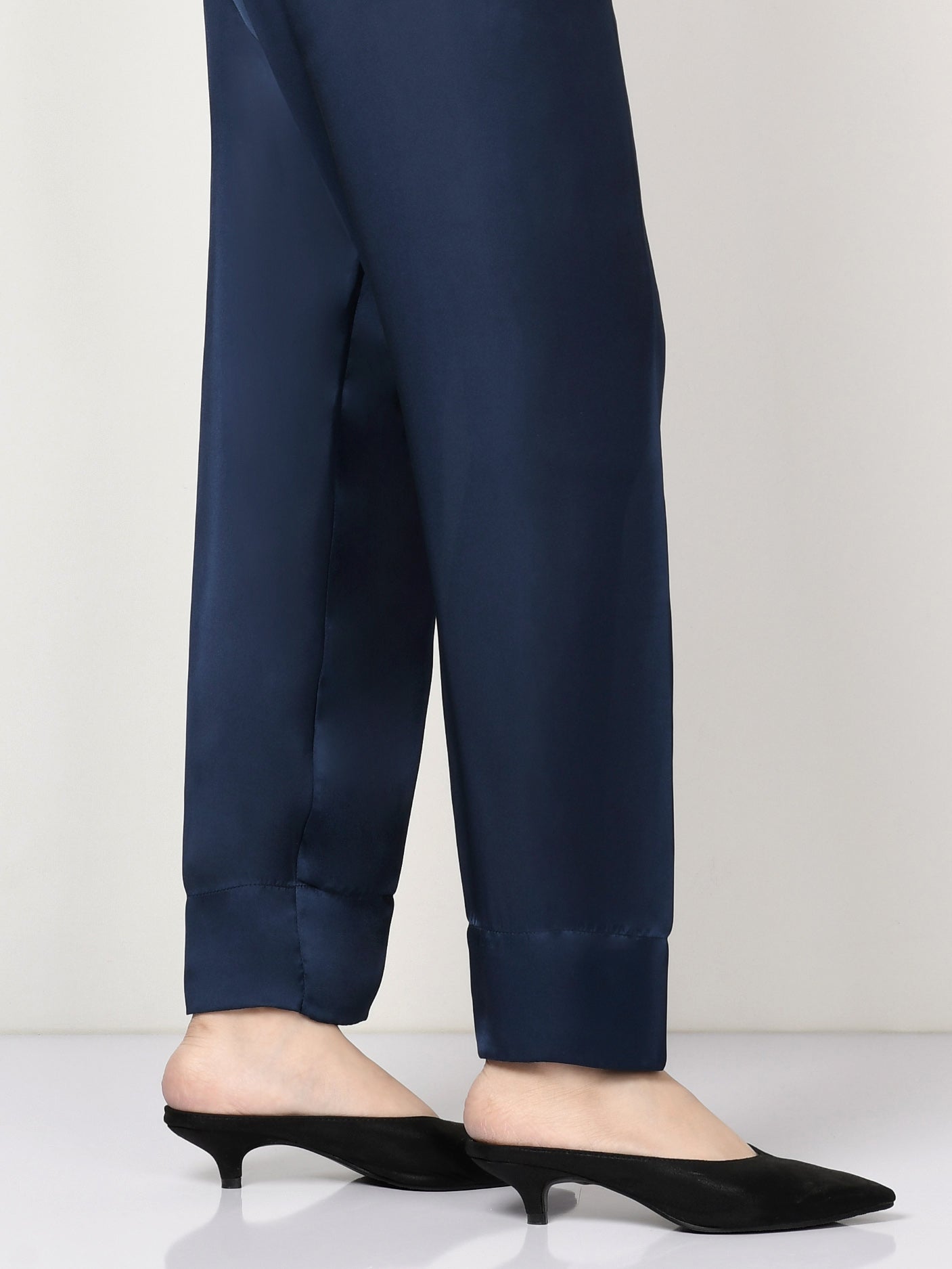 Limelight - Silk Straight Trouser - Blue