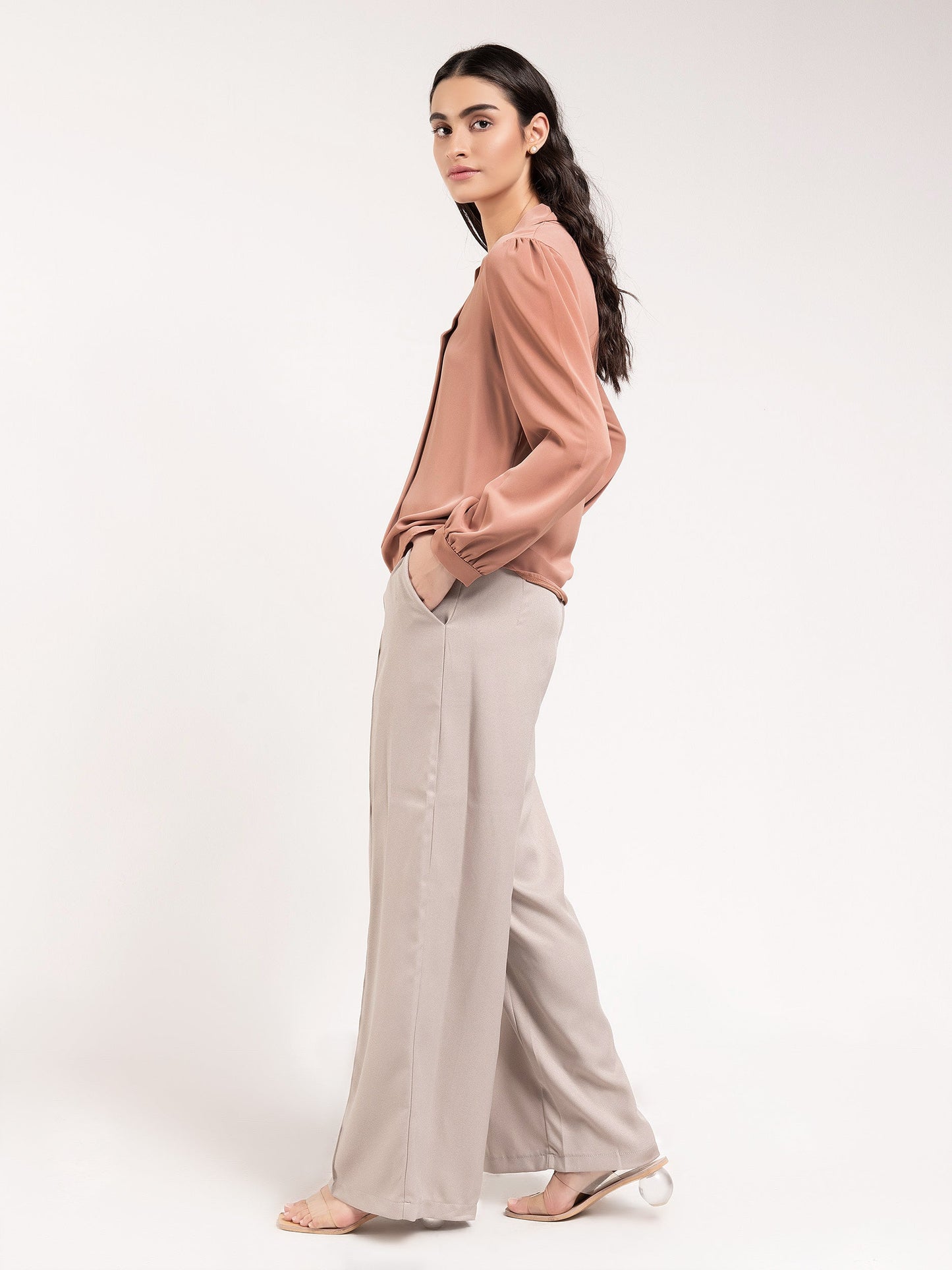 Limelight - Plain Pleated Top