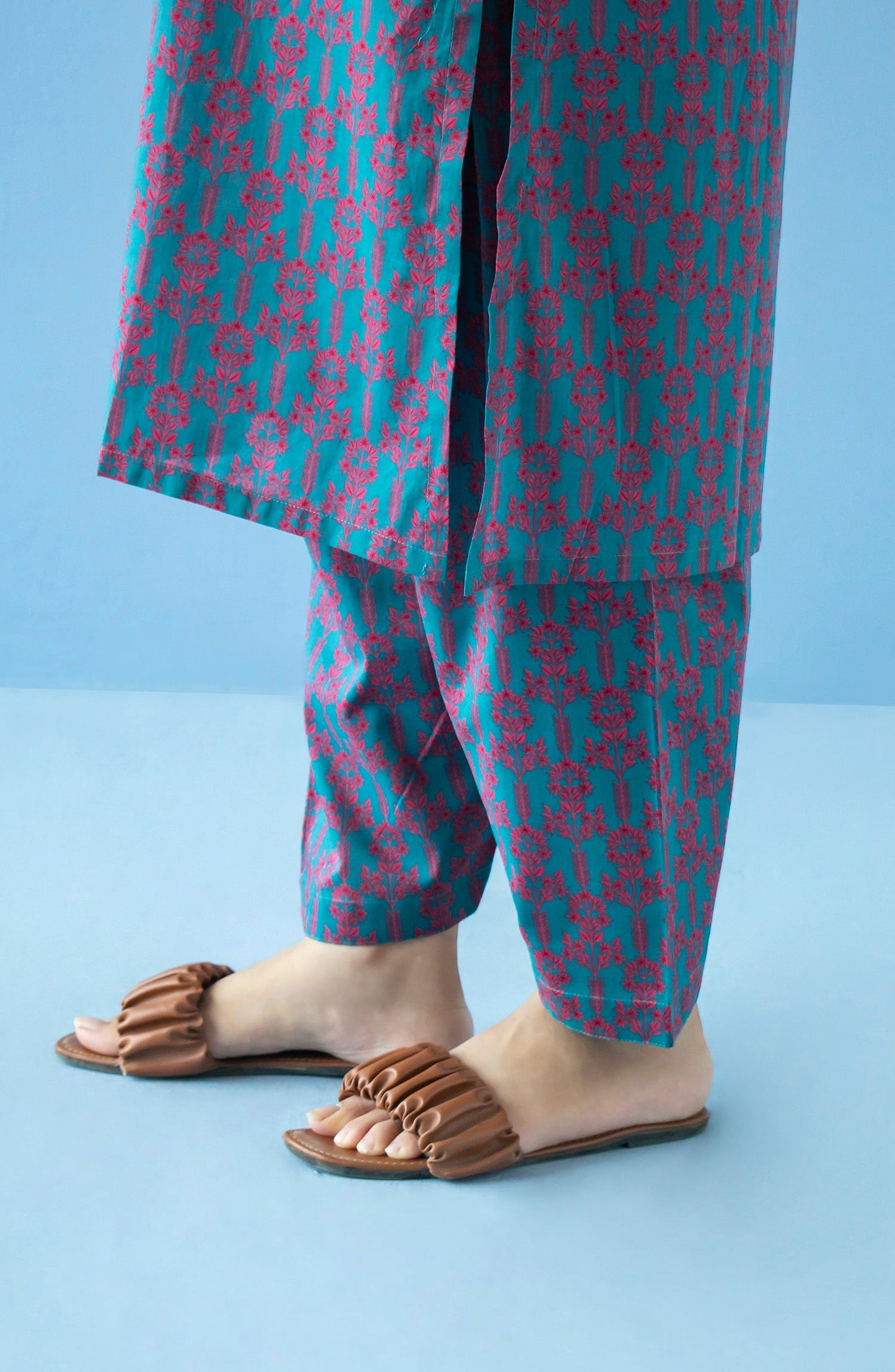 Orient - Stitched Bottoms 1 Piece Printed Cambric Trouser