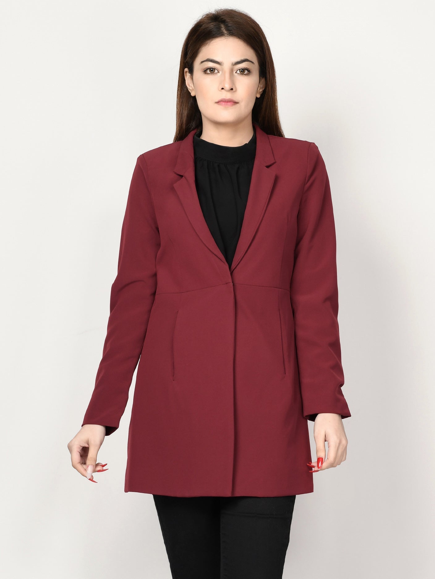 Limelight - Classic Coat - Maroon