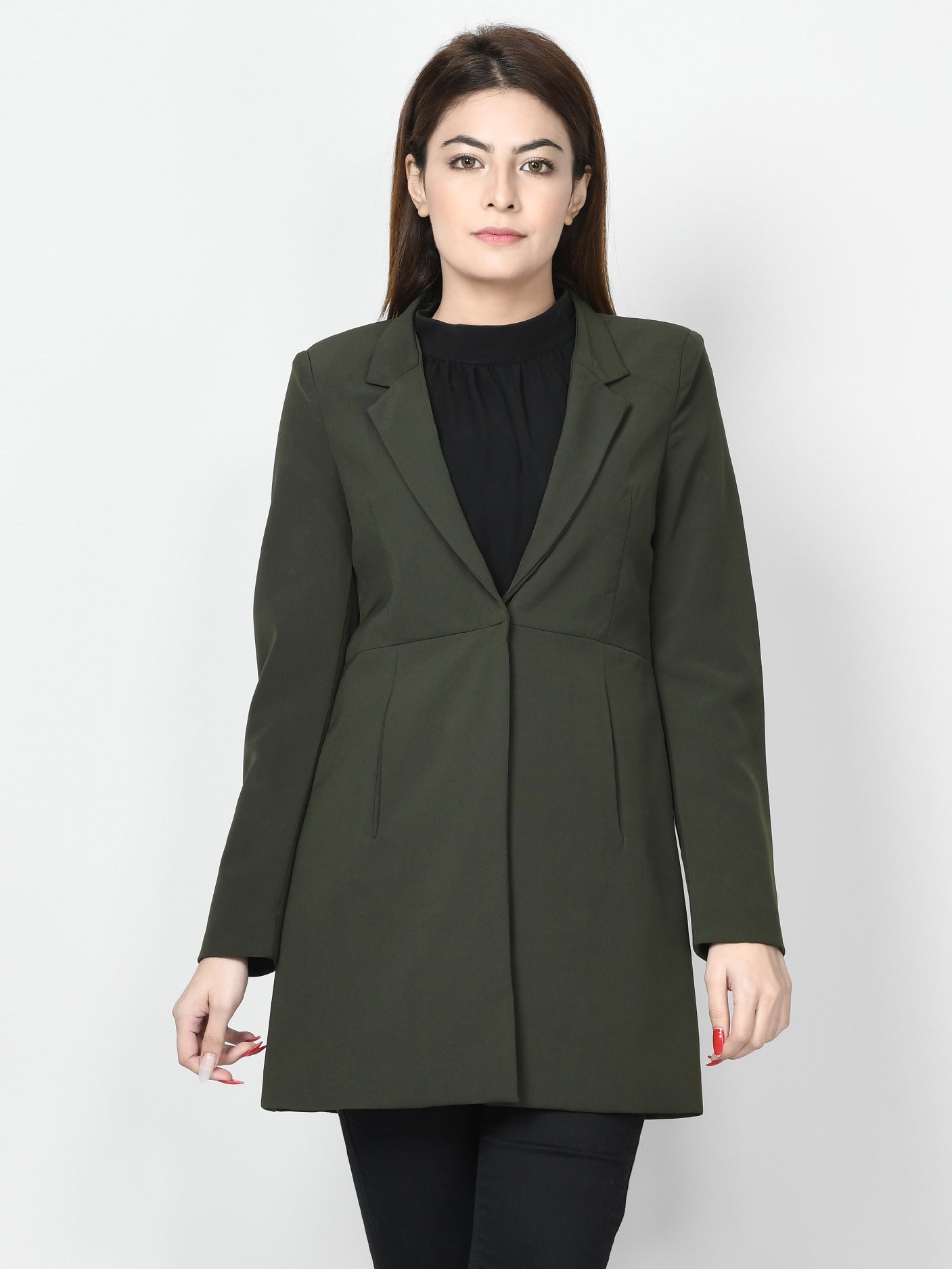 Limelight - Classic Coat - Army Green