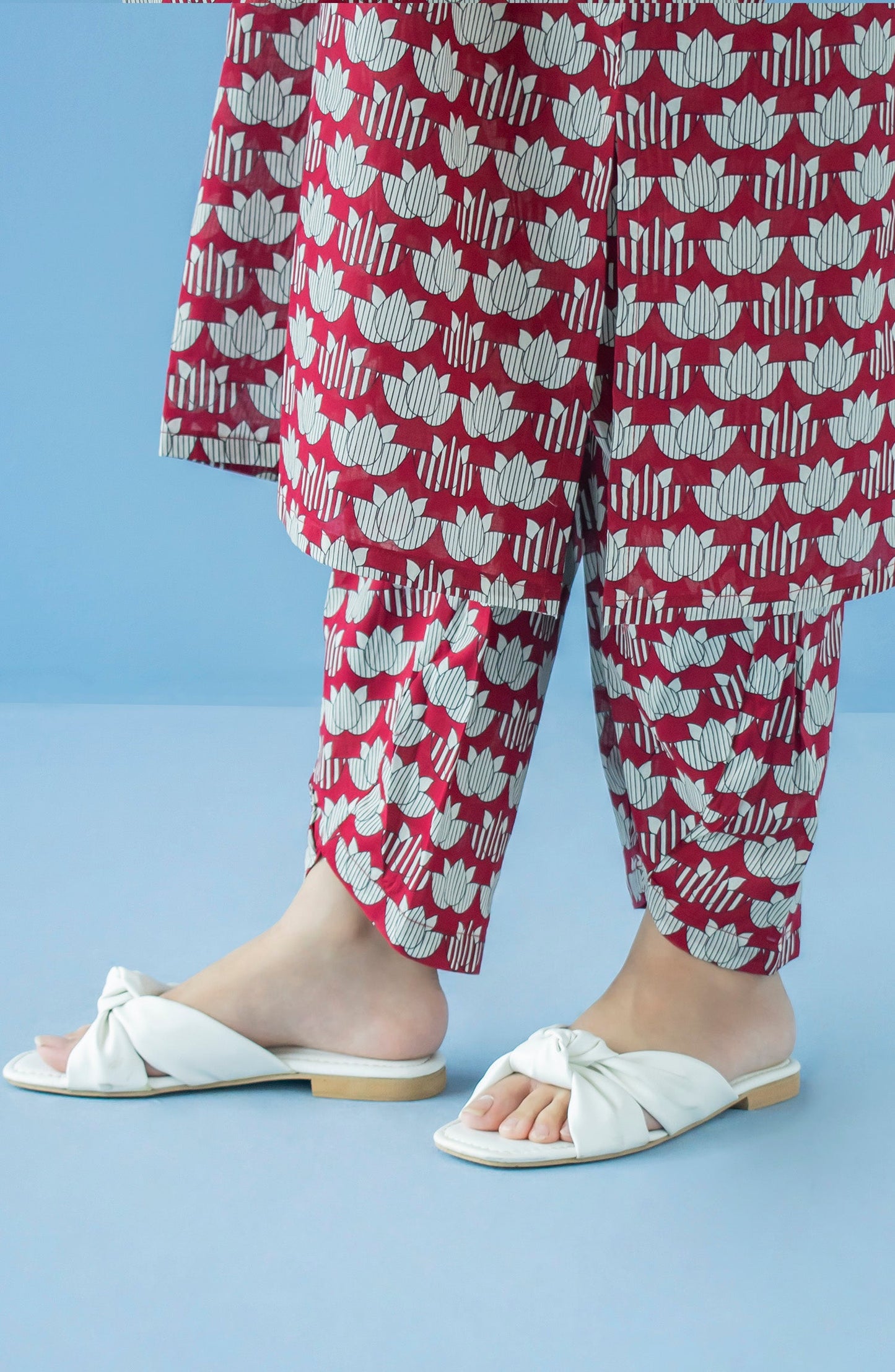 Orient - Stitched Bottoms 1 Piece Printed Cambric Trouser