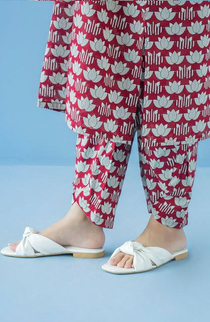 Orient - Stitched Bottoms 1 Piece Printed Cambric Trouser