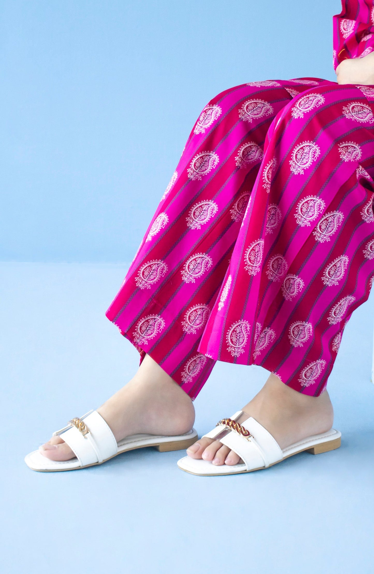 Orient - Stitched Bottoms 1 Piece Printed Cambric Trouser
