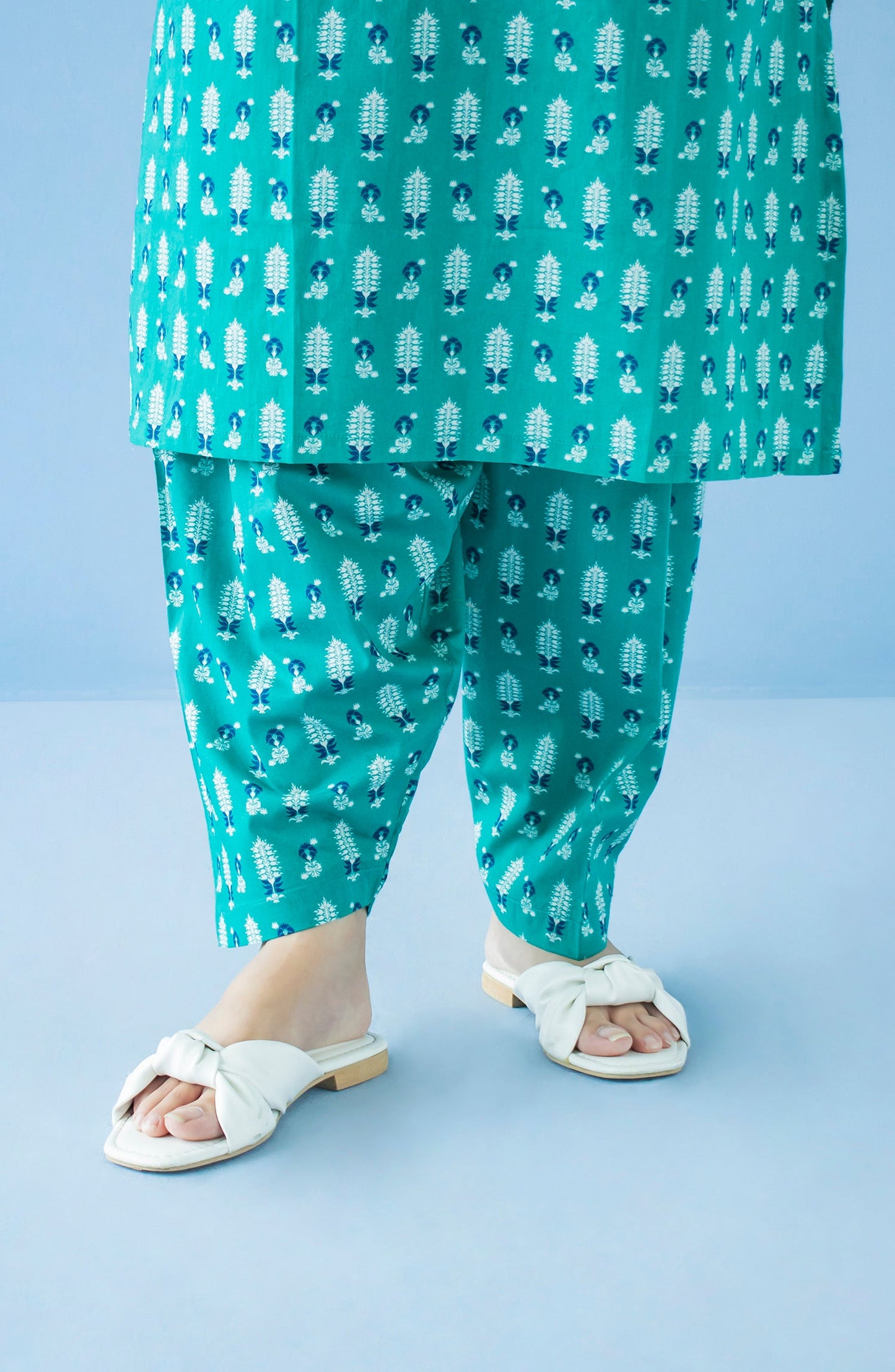 Orient - Stitched Bottoms 1 Piece Printed Cambric Trouser