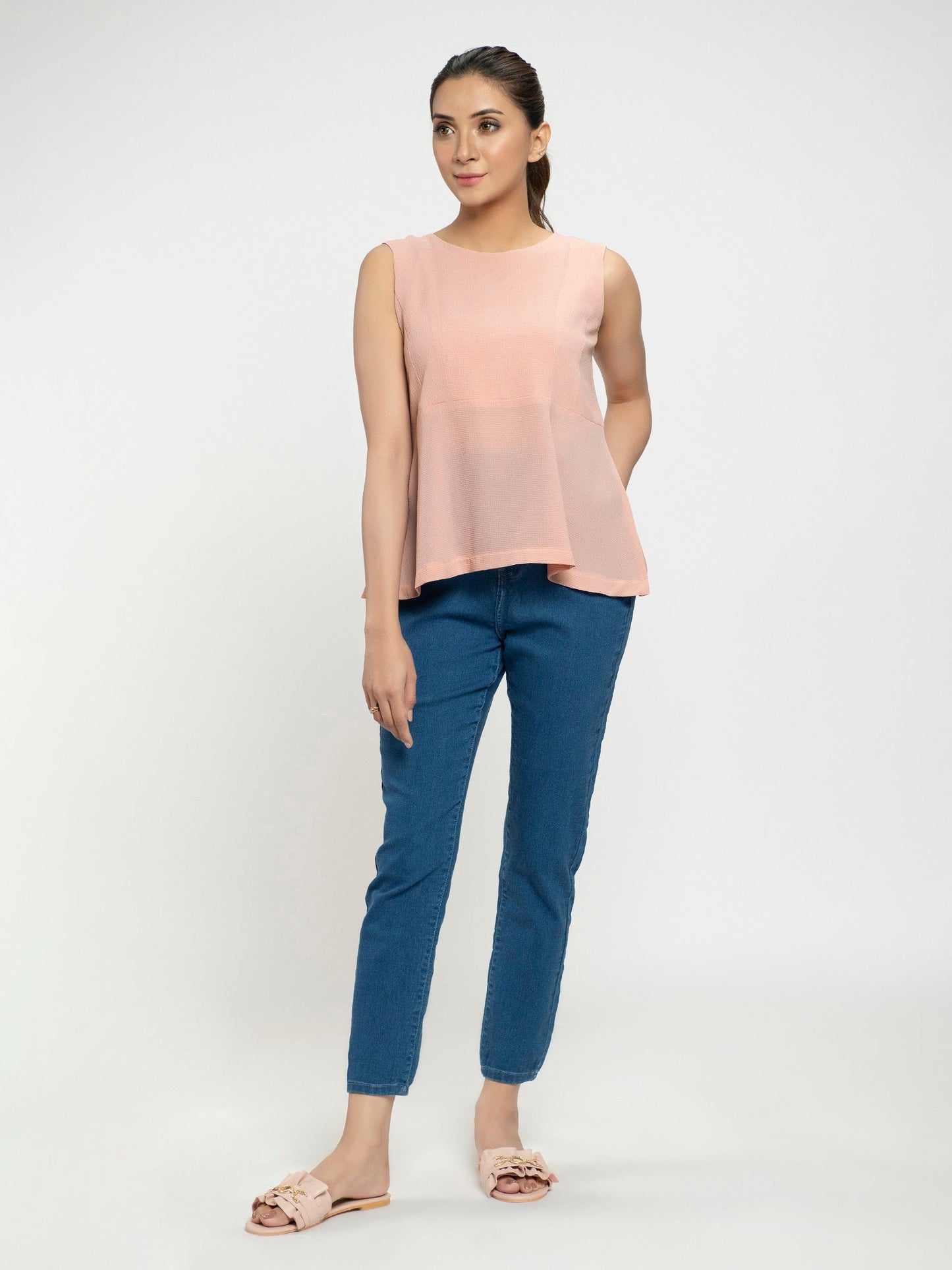 Limelight - Solid Chiffon Top