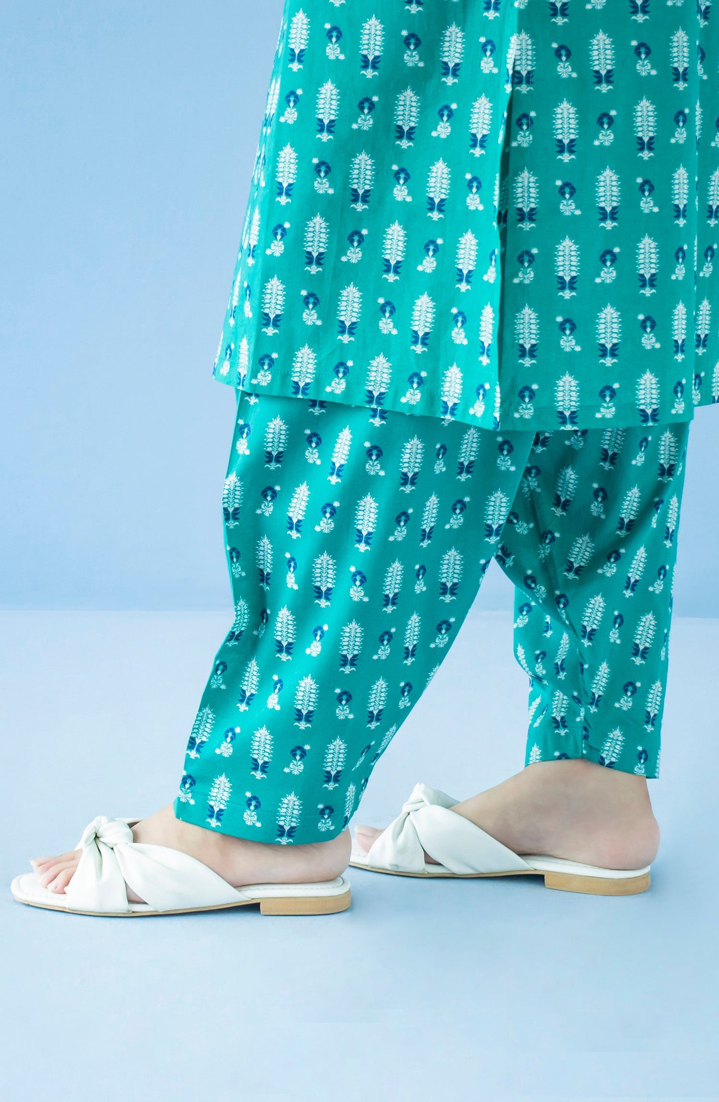 Orient - Stitched Bottoms 1 Piece Printed Cambric Trouser