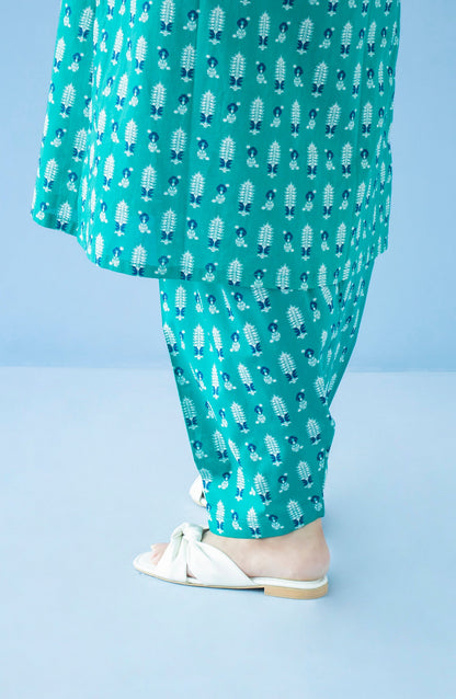 Orient - Stitched Bottoms 1 Piece Printed Cambric Trouser
