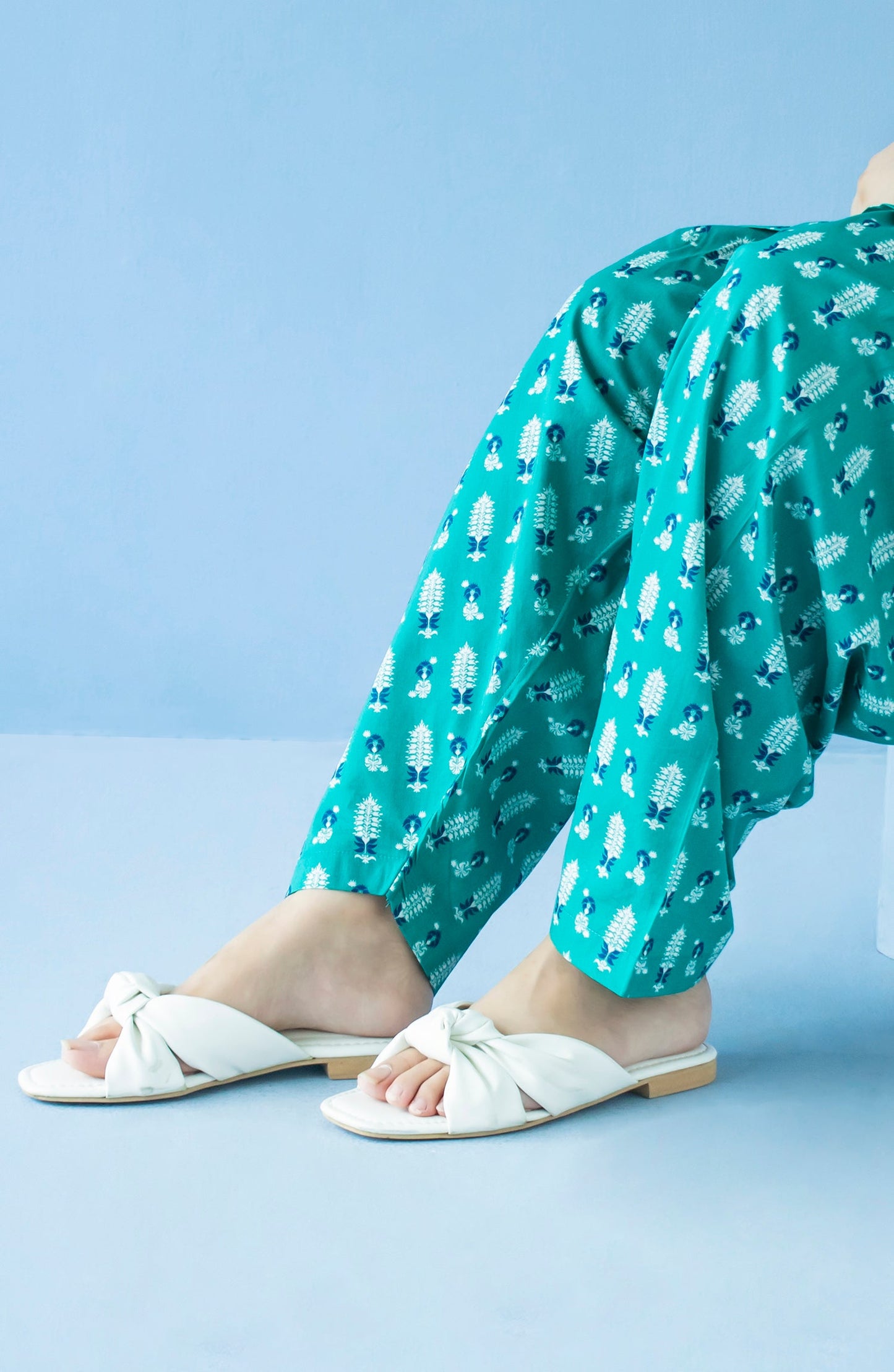 Orient - Stitched Bottoms 1 Piece Printed Cambric Trouser