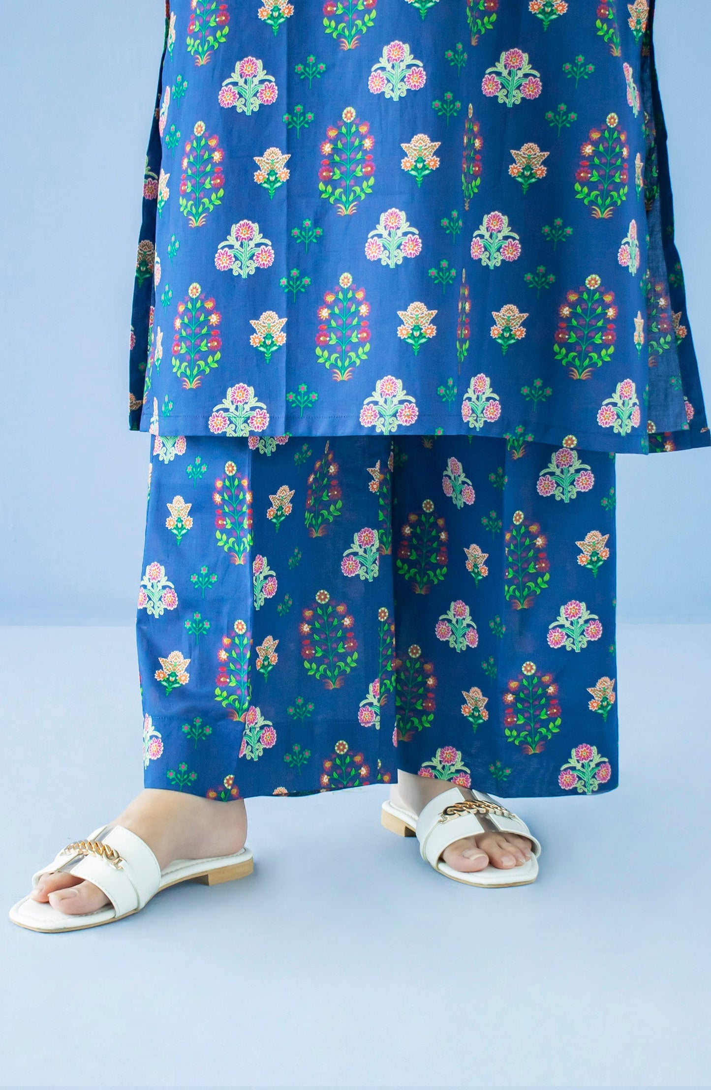 Orient - Stitched Bottoms 1 Piece Printed Cambric Trouser