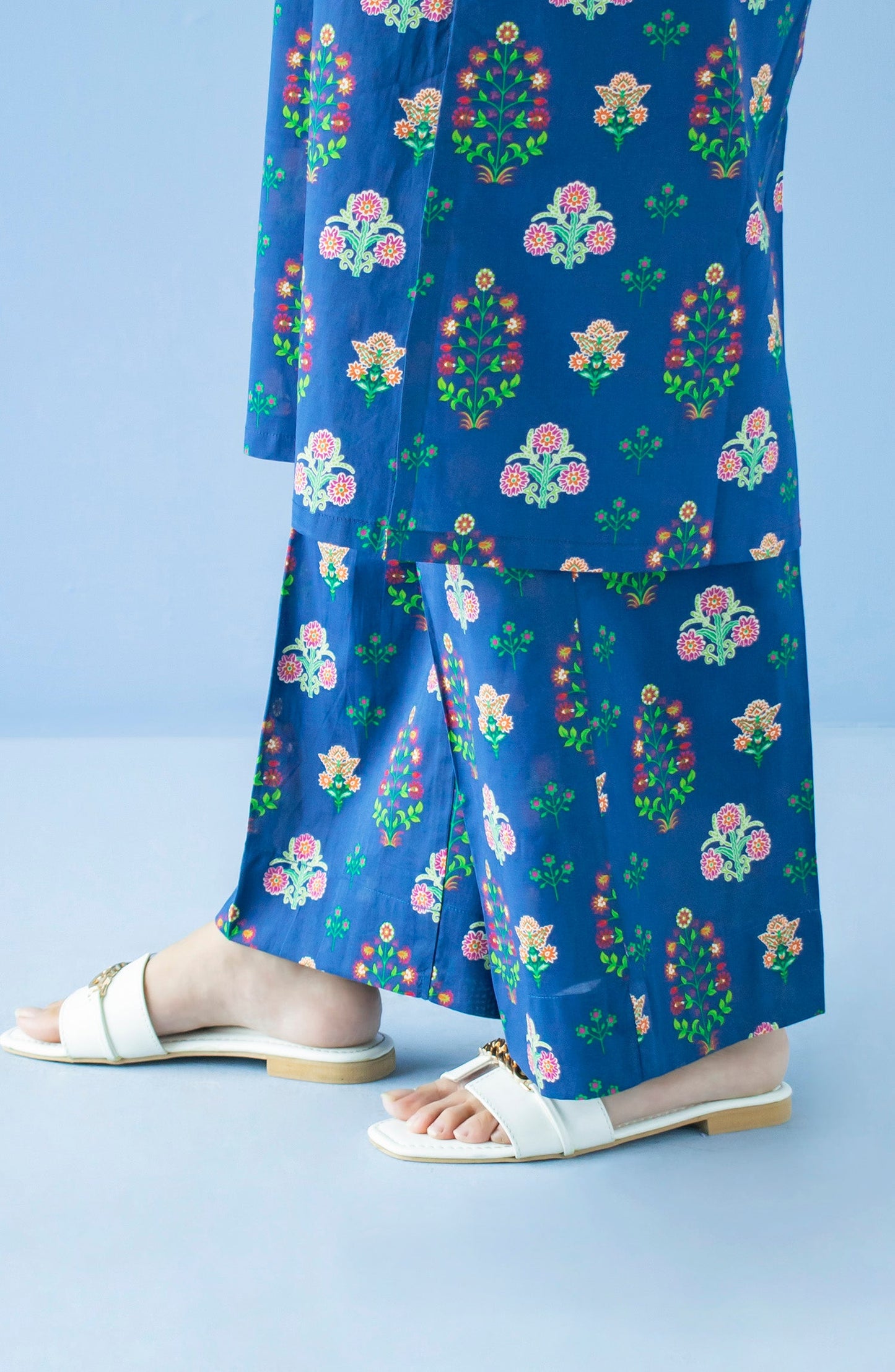 Orient - Stitched Bottoms 1 Piece Printed Cambric Trouser