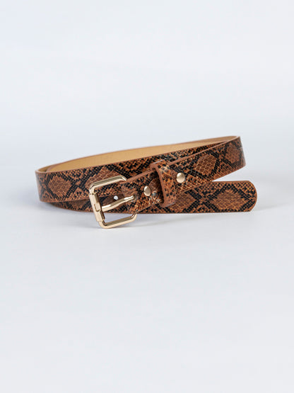 Snake Textured Belt