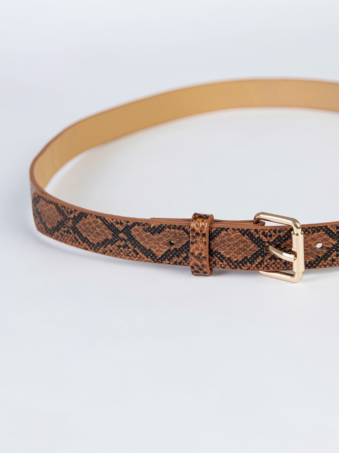 Snake Textured Belt