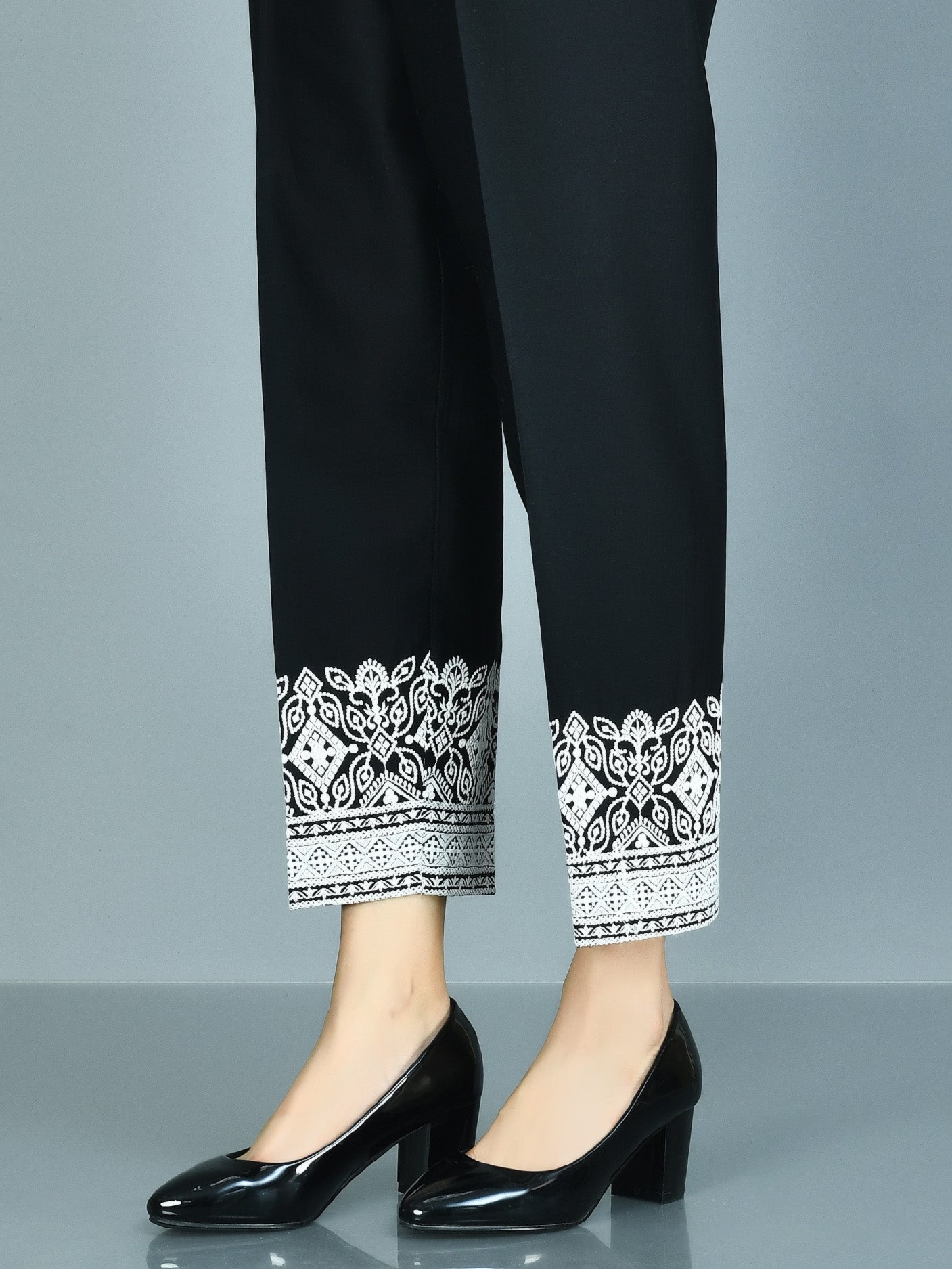 Embroidered Cambric Trousers