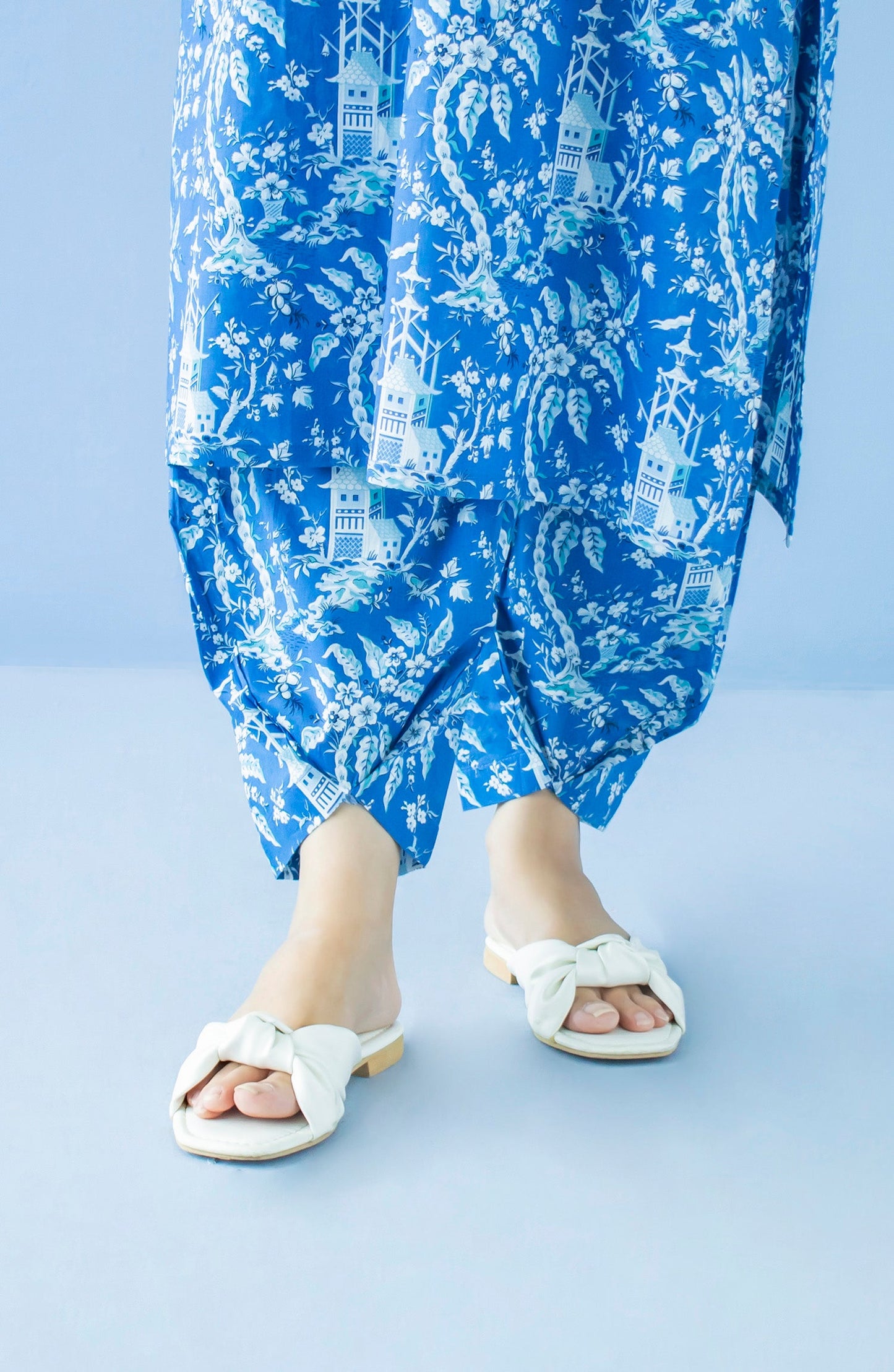 Orient - Stitched Bottoms 1 Piece Printed Cambric Trouser