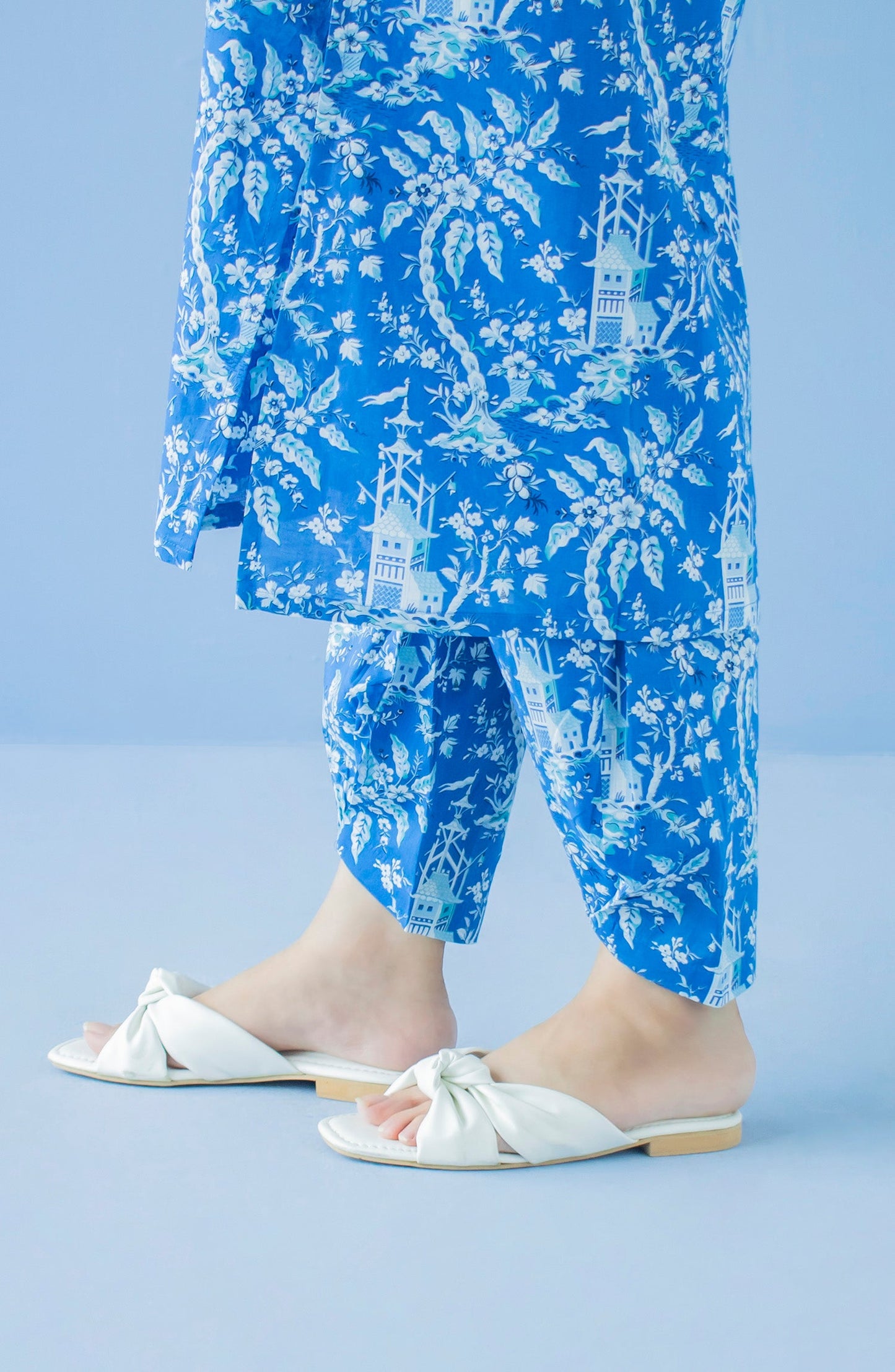 Orient - Stitched Bottoms 1 Piece Printed Cambric Trouser