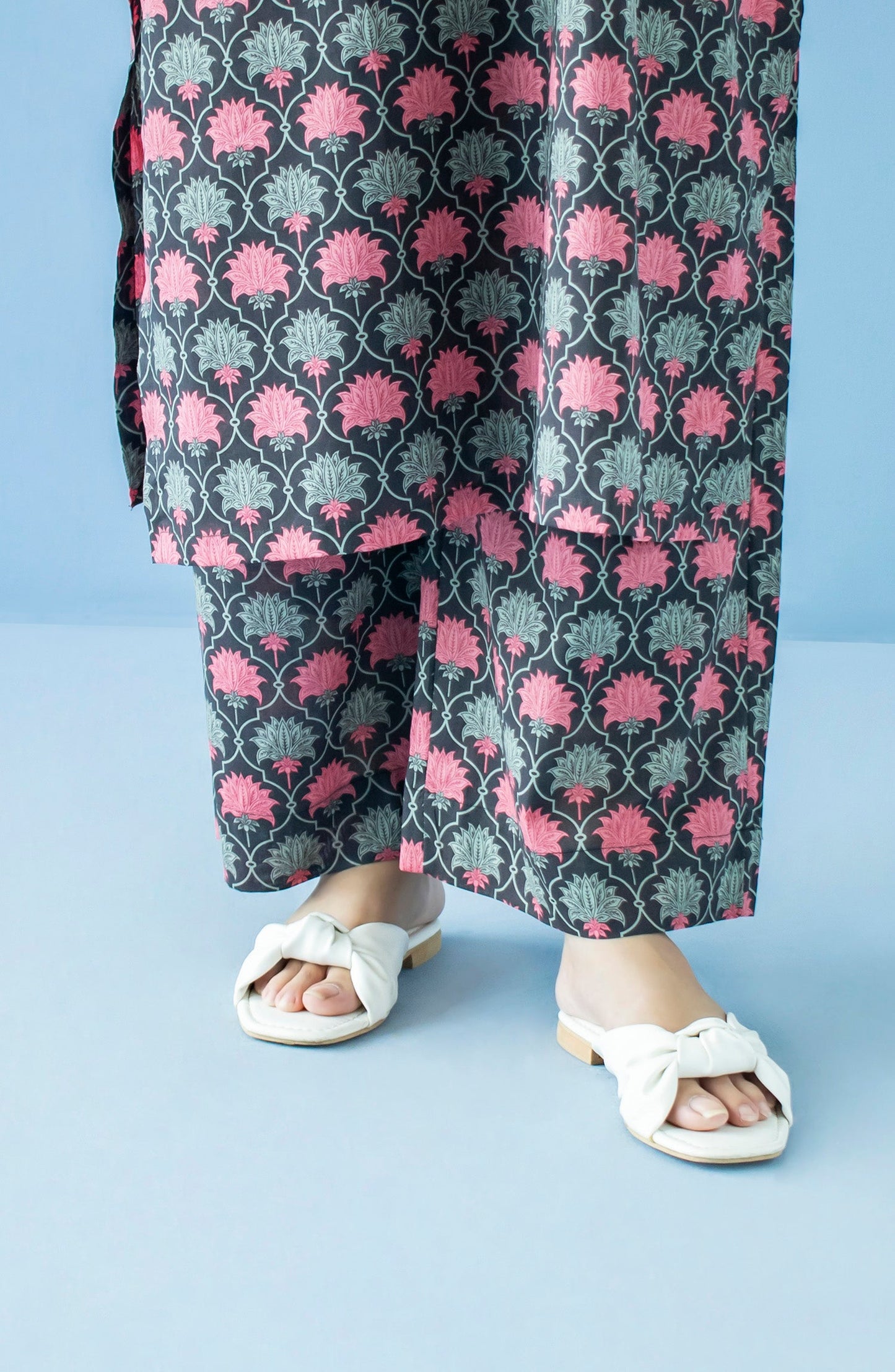 Orient - Stitched Bottoms 1 Piece Printed Cambric Trouser