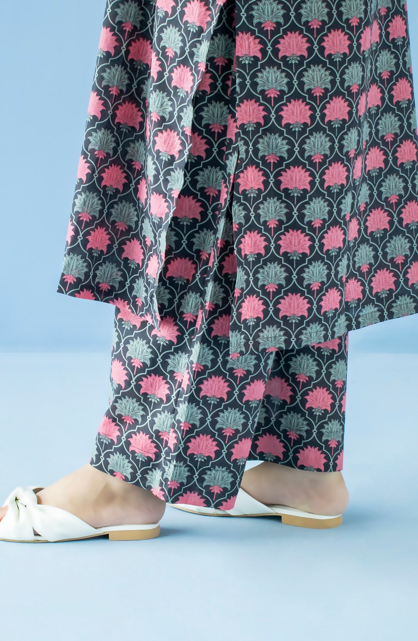 Orient - Stitched Bottoms 1 Piece Printed Cambric Trouser