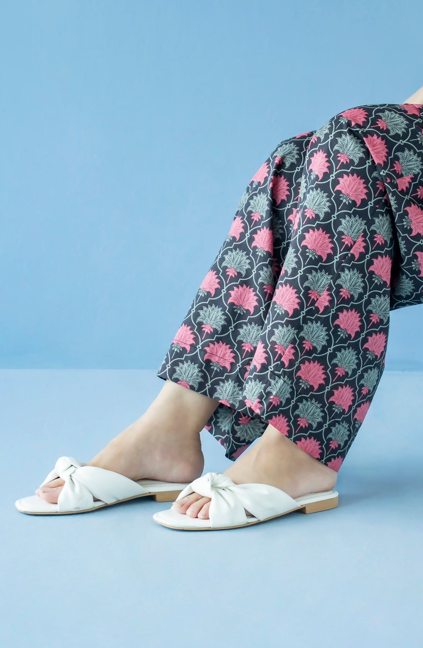 Orient - Stitched Bottoms 1 Piece Printed Cambric Trouser