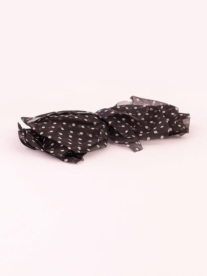 Limelight - Printed Bow Barrette Clip