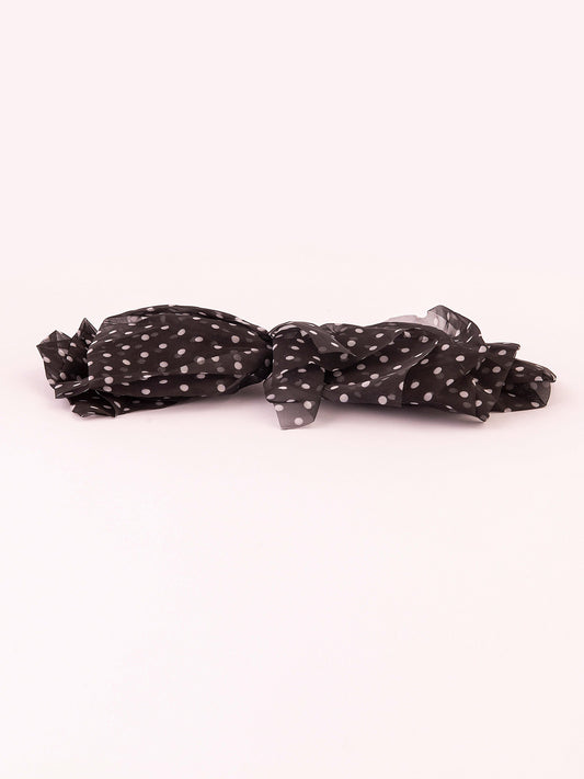 Limelight - Printed Bow Barrette Clip