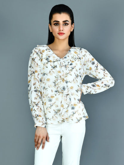 Limelight - Printed Chiffon Top